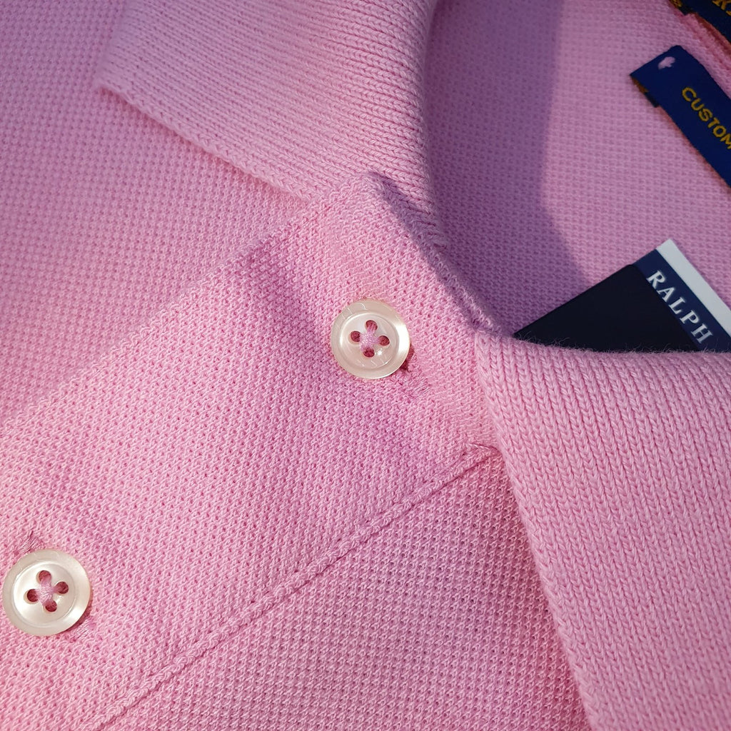 Polo Ralph Lauren Masculina Rosa Bebê Pony Colorido