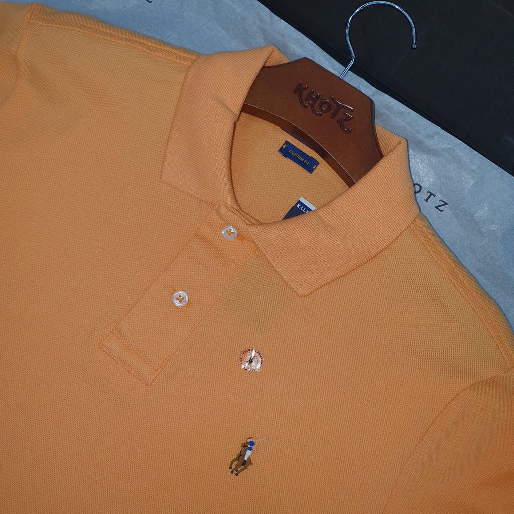 Polo Ralph Lauren Masculina Abóbora Pony Colorido