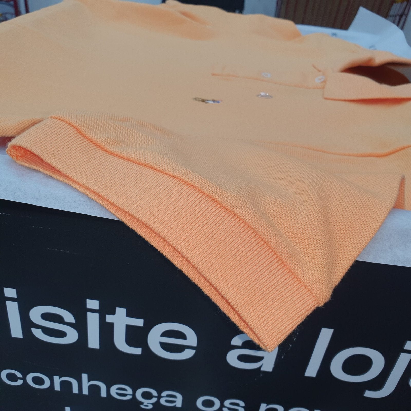Polo Ralph Lauren Masculina Abóbora Pony Colorido