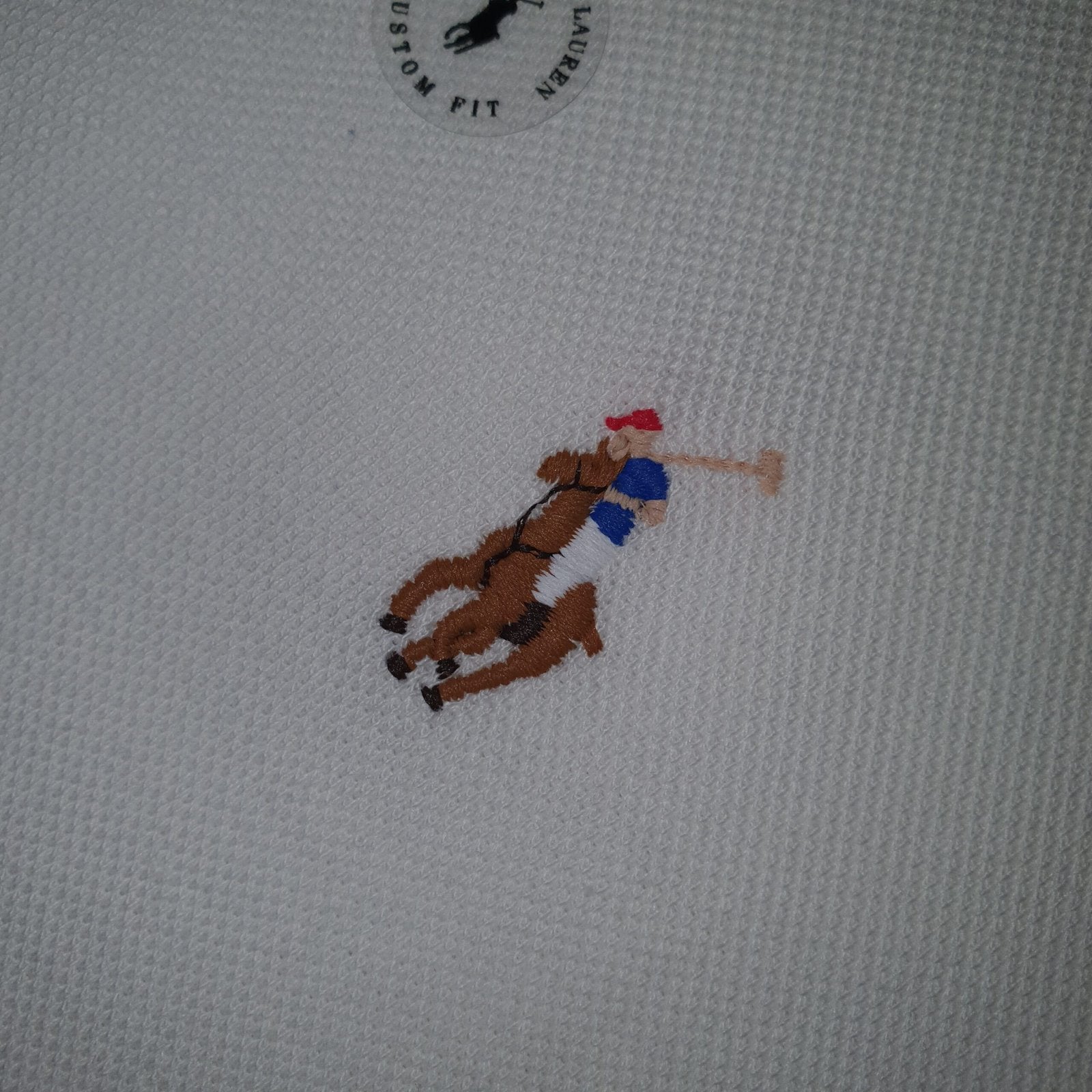 Polo Ralph Lauren Masculina Branca Pony Colorido