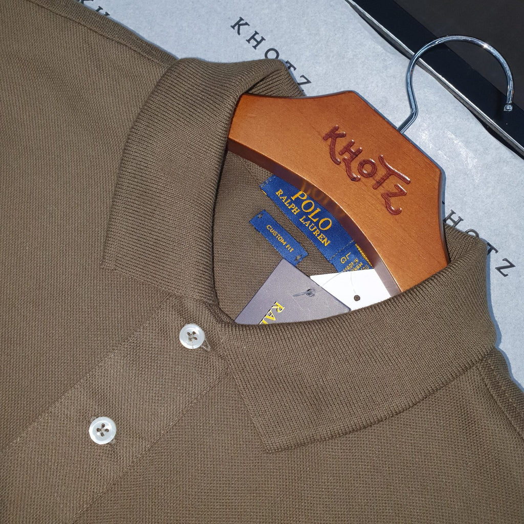 Polo Ralph Lauren Masculina Verde Exército Pony Colorido