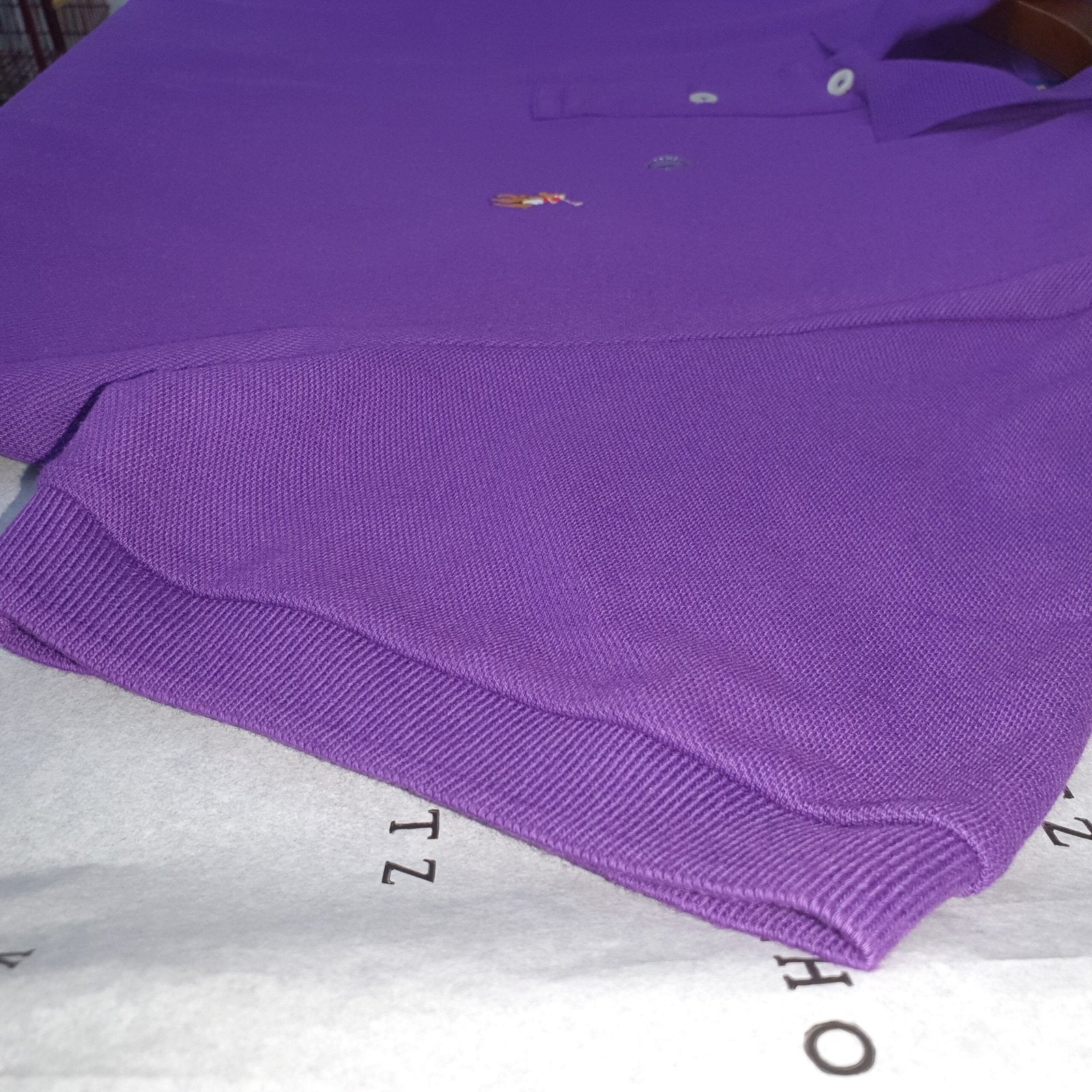 Polo Ralph Lauren Masculina Roxa Pony Colorido