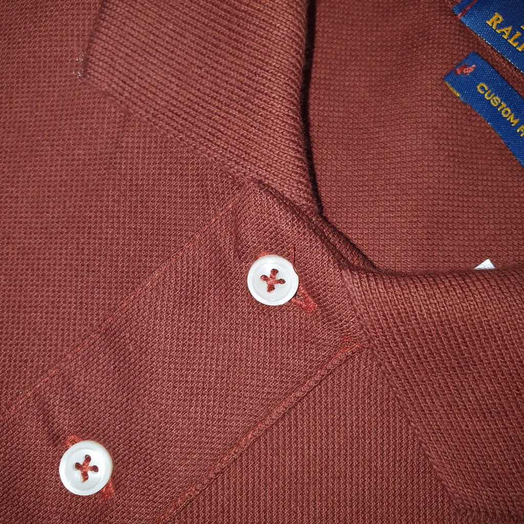 Polo Ralph Lauren Masculina Caramelo Escuro Pony Colorido