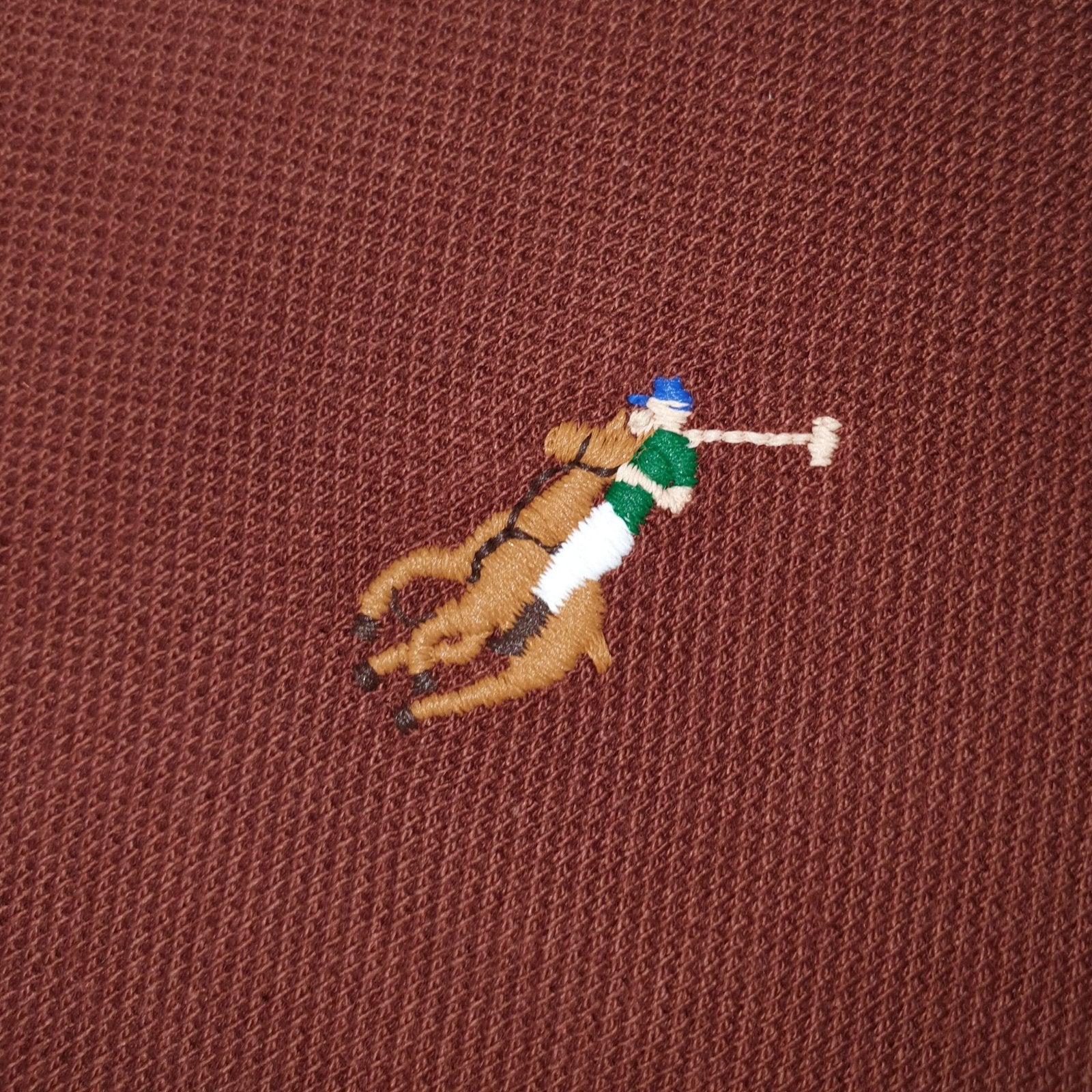 Polo Ralph Lauren Masculina Caramelo Escuro Pony Colorido