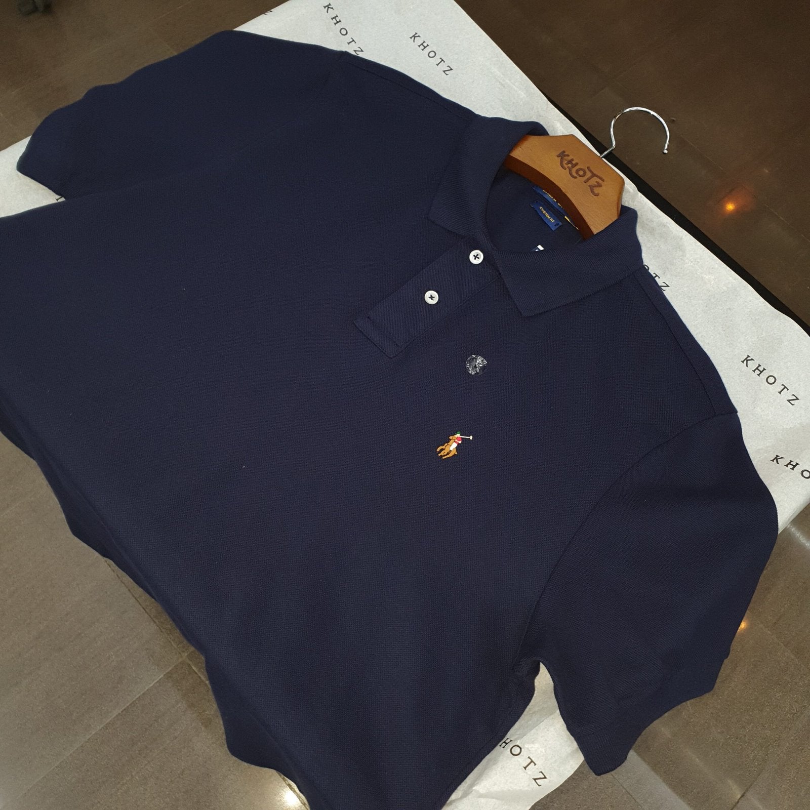 Polo Ralph Lauren Masculina Marinho Pony Colorido