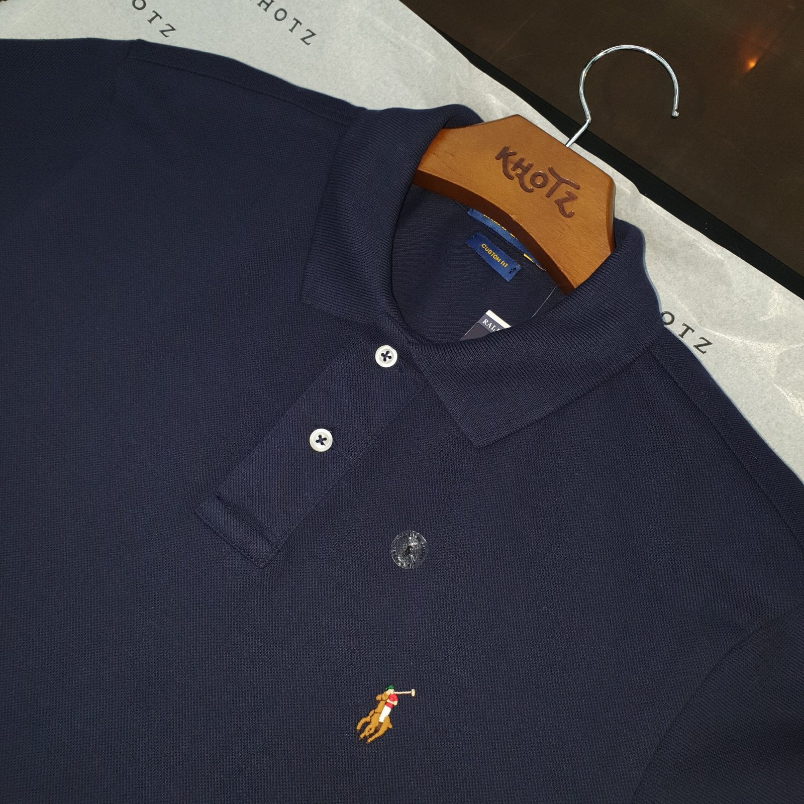 Polo Ralph Lauren Masculina Marinho Pony Colorido