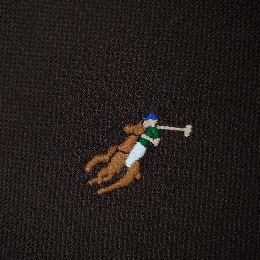 Polo Ralph Lauren Masculina Marrom Escuro Pony Colorido