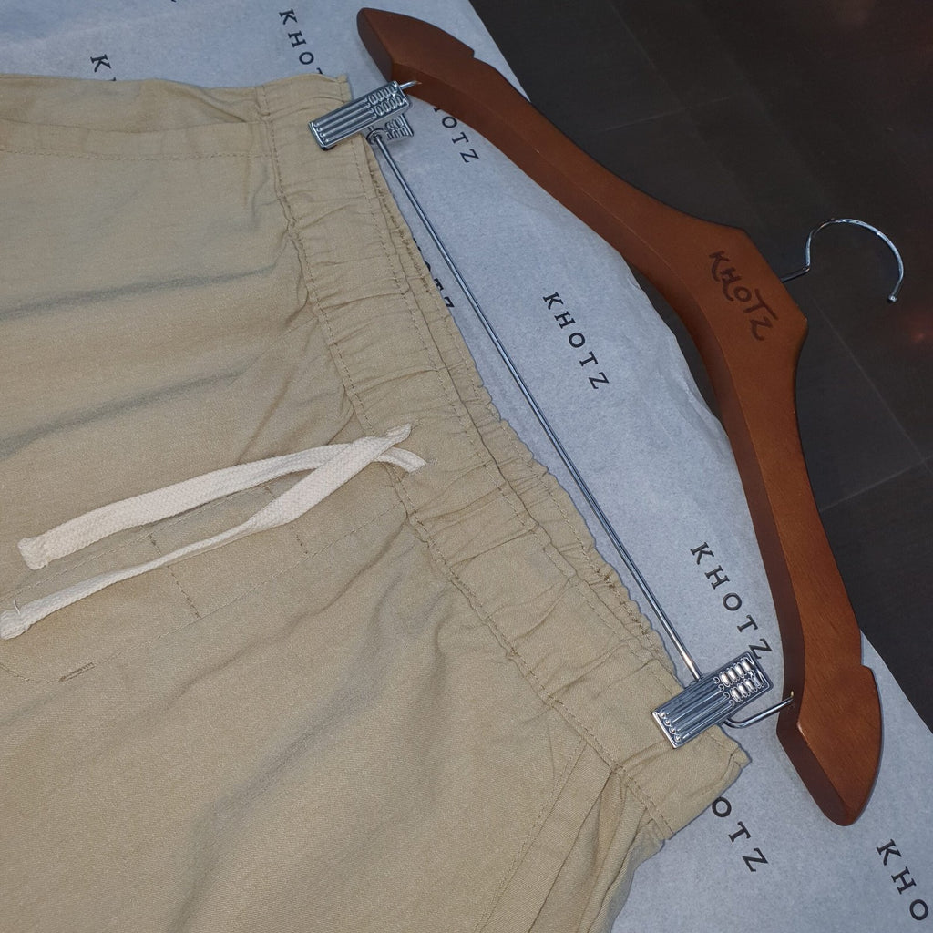 Bermuda Ralph Lauren Masculina Casual Puro Algodão cor Areia