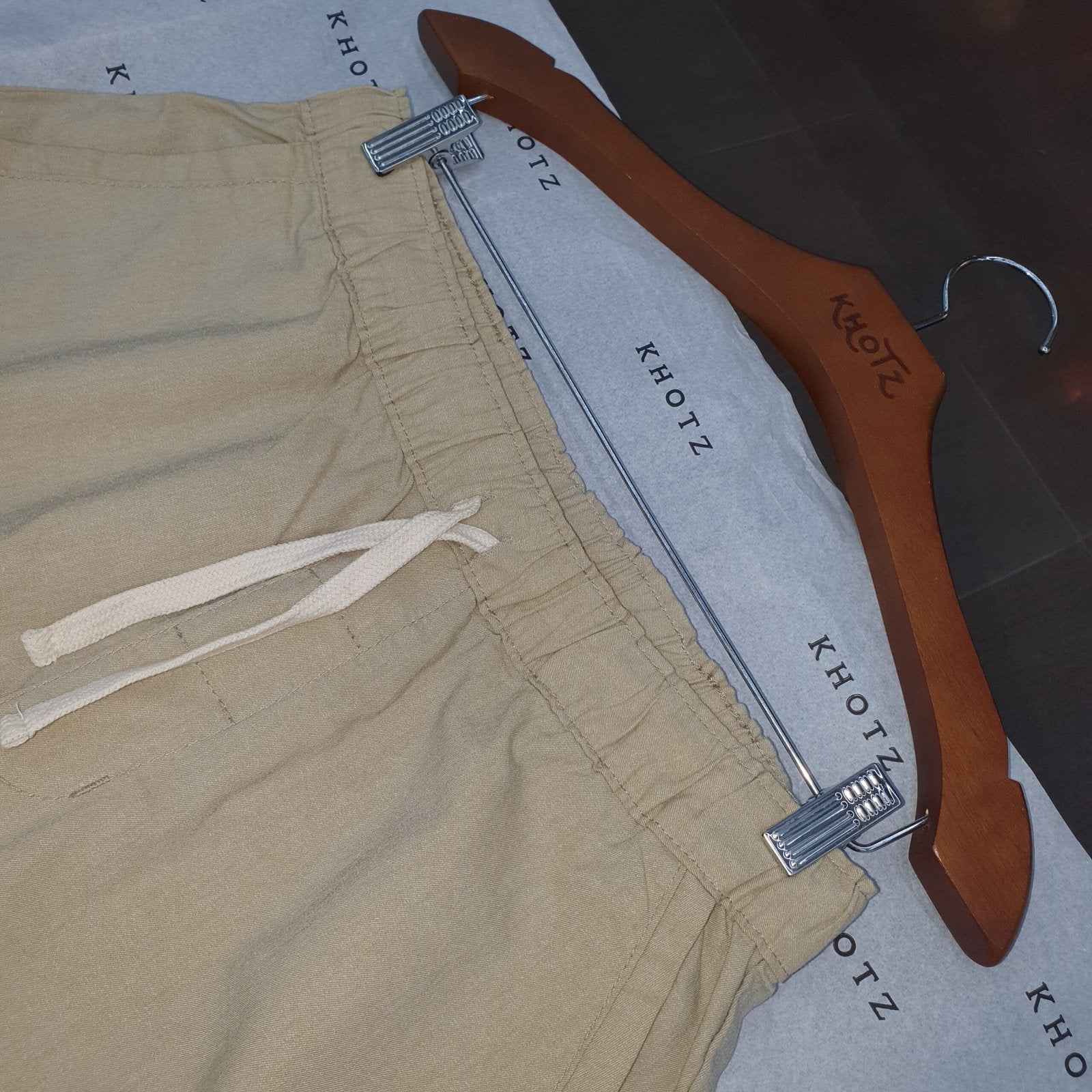 Bermuda Ralph Lauren Masculina Casual Puro Algodão cor Areia