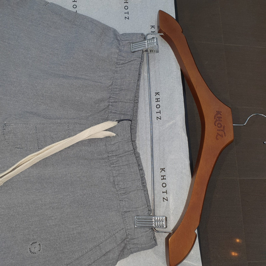 Bermuda Ralph Lauren Masculina Casual Puro Algodão cor Cinzenta