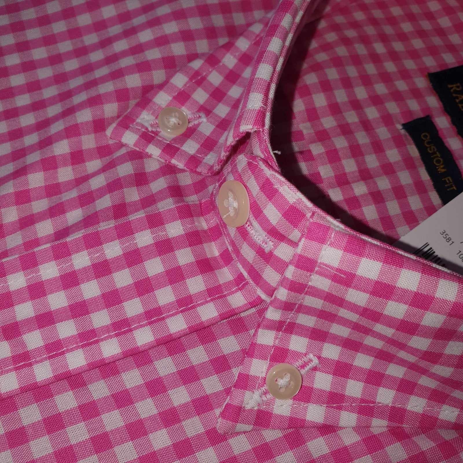 Camisa Ralph Lauren Masculina Xadrez Fucsia Pony Amarelo