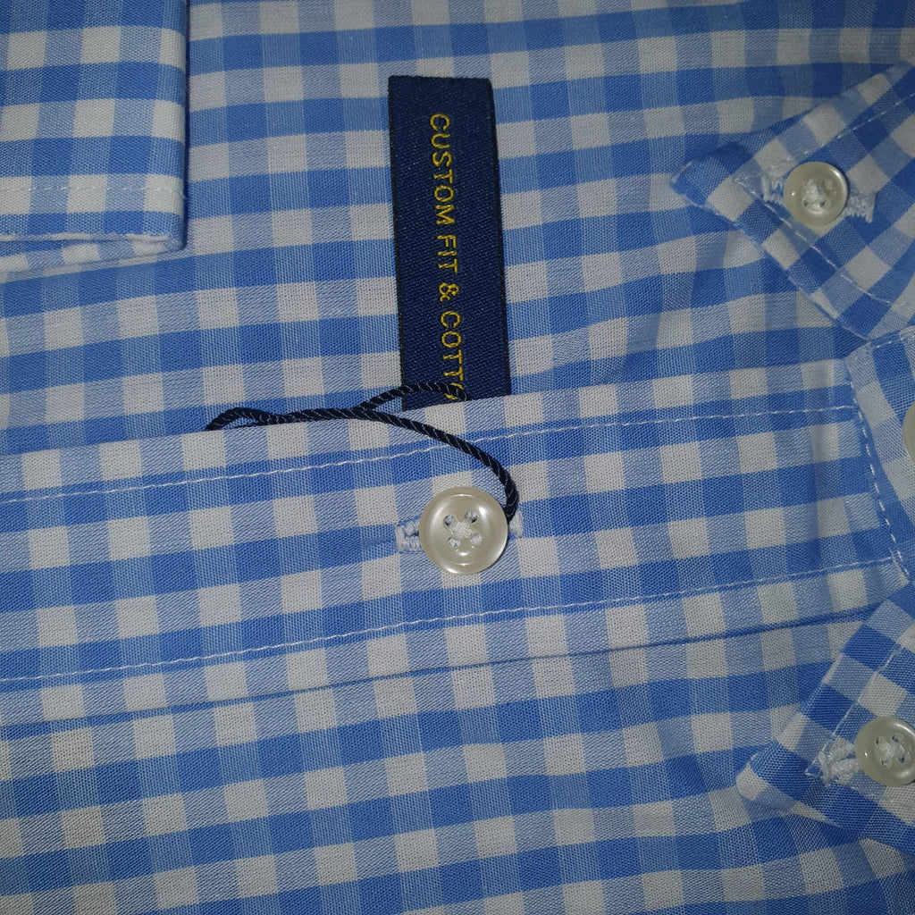 Camisa Ralph Lauren Masculina Xadrez Quadros Azul Pony Amarelo