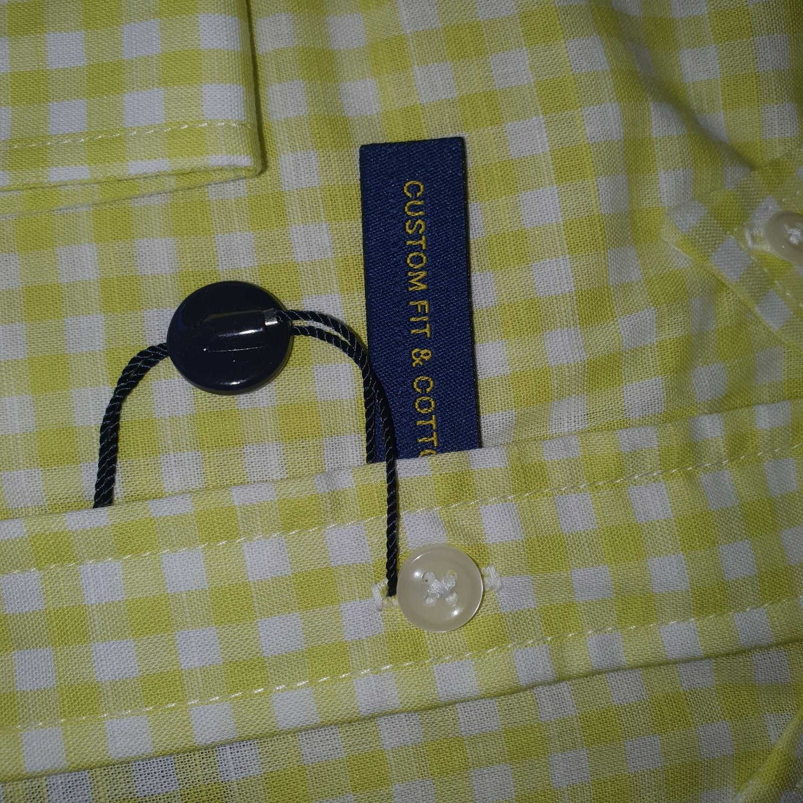Camisa Ralph Lauren Masculina Xadrez Viscolinho Amarelo Cítrico Pony Marinho