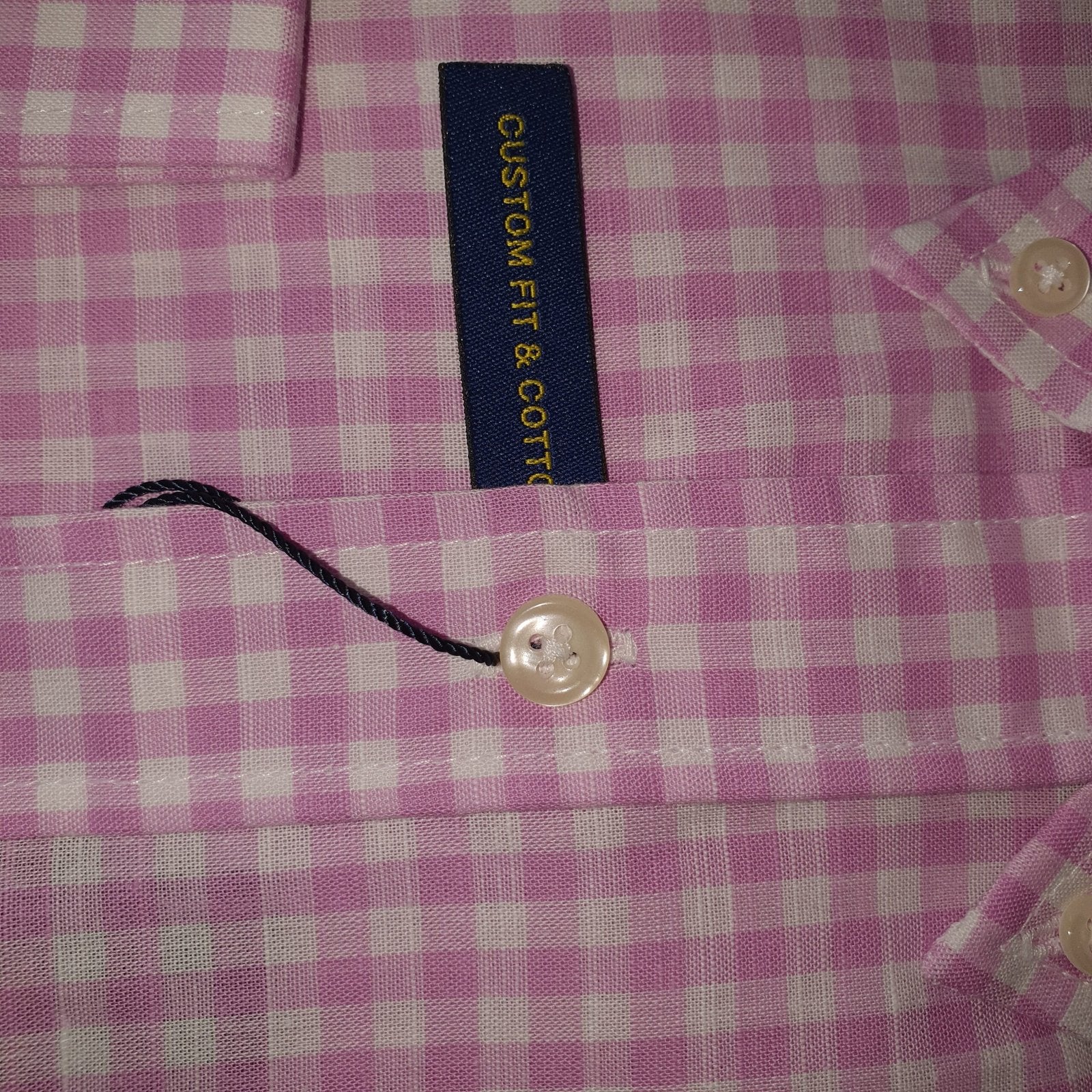 Camisa Ralph Lauren Masculina Xadrez Viscolinho Rosa Pony Marinho