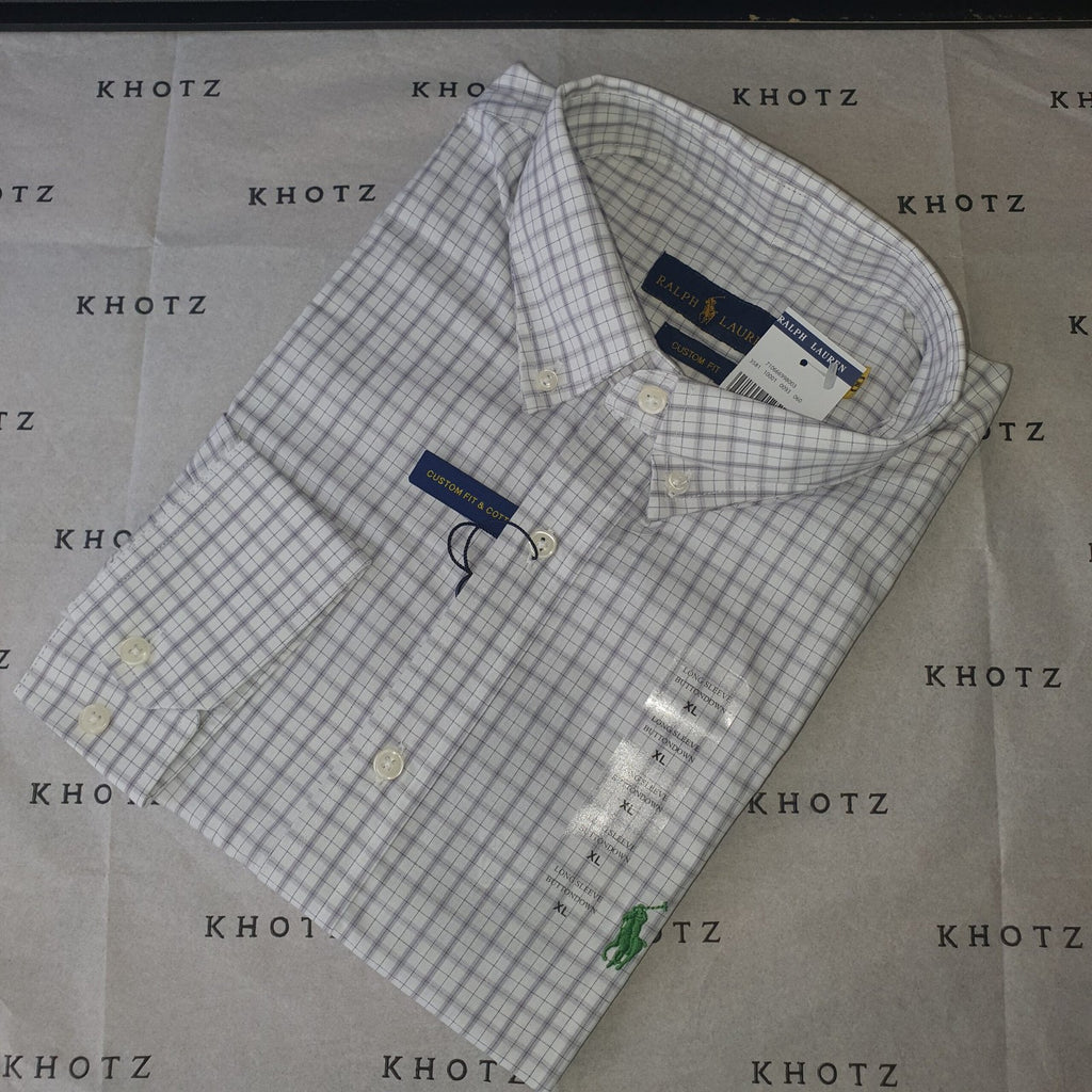 Camisa Ralph Lauren Masculina Xadrez Executivo Pony Verde