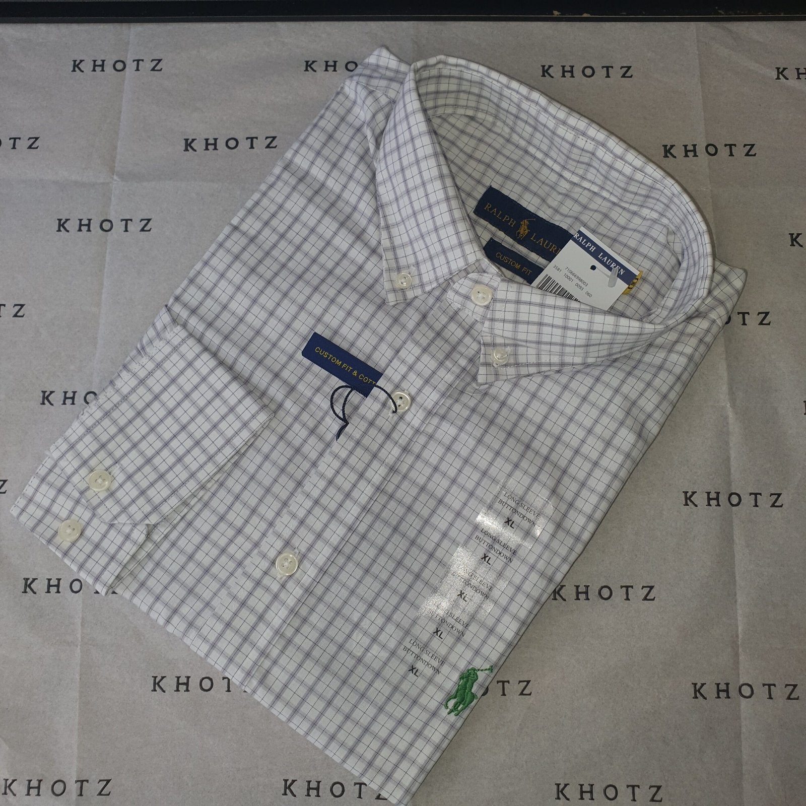 Camisa Ralph Lauren Masculina Xadrez Executivo Pony Verde