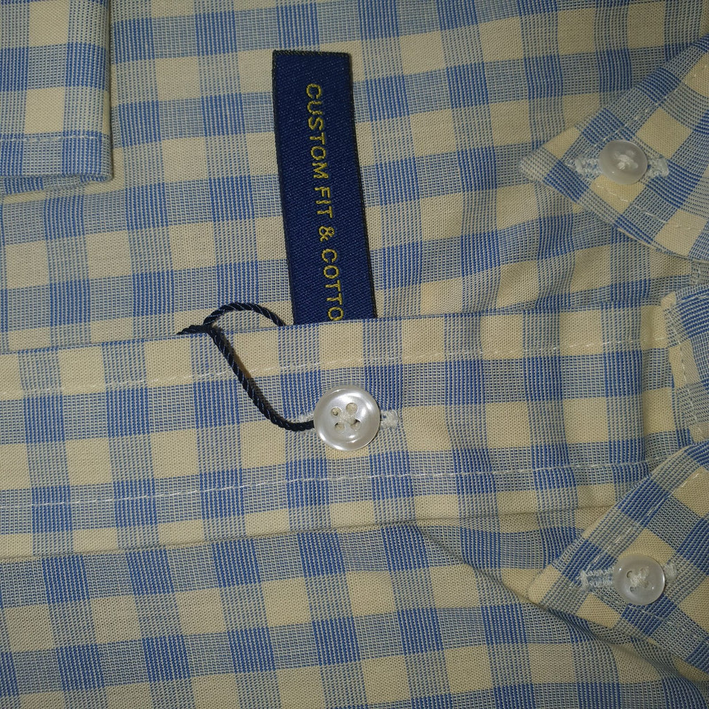Camisa Ralph Lauren Masculina Xadrez Creme Pony Púrpura