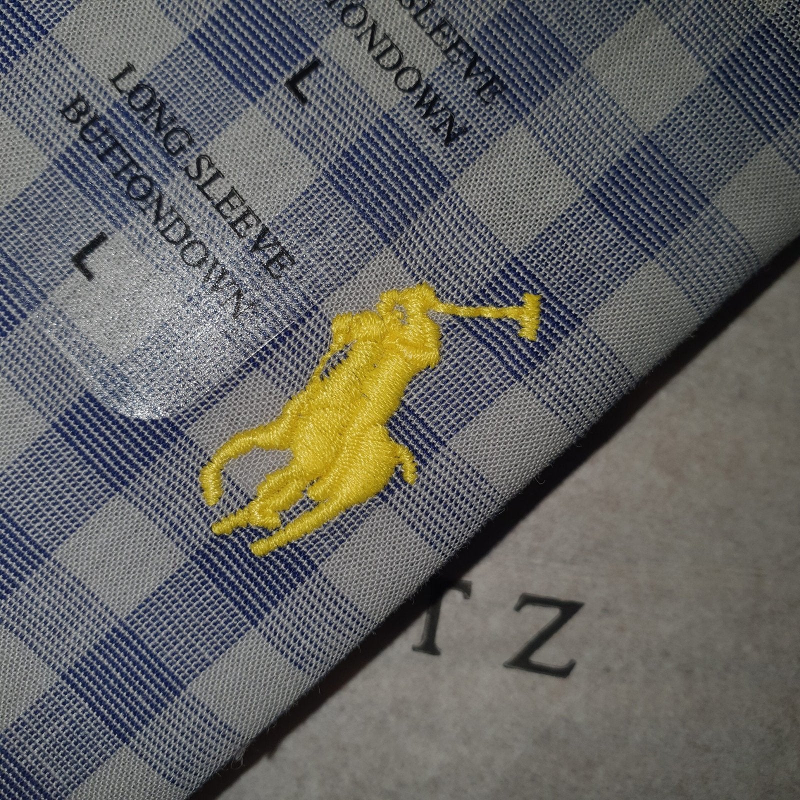Camisa Ralph Lauren Masculina Xadrez Quadros Cinzenta Pony Amarelo