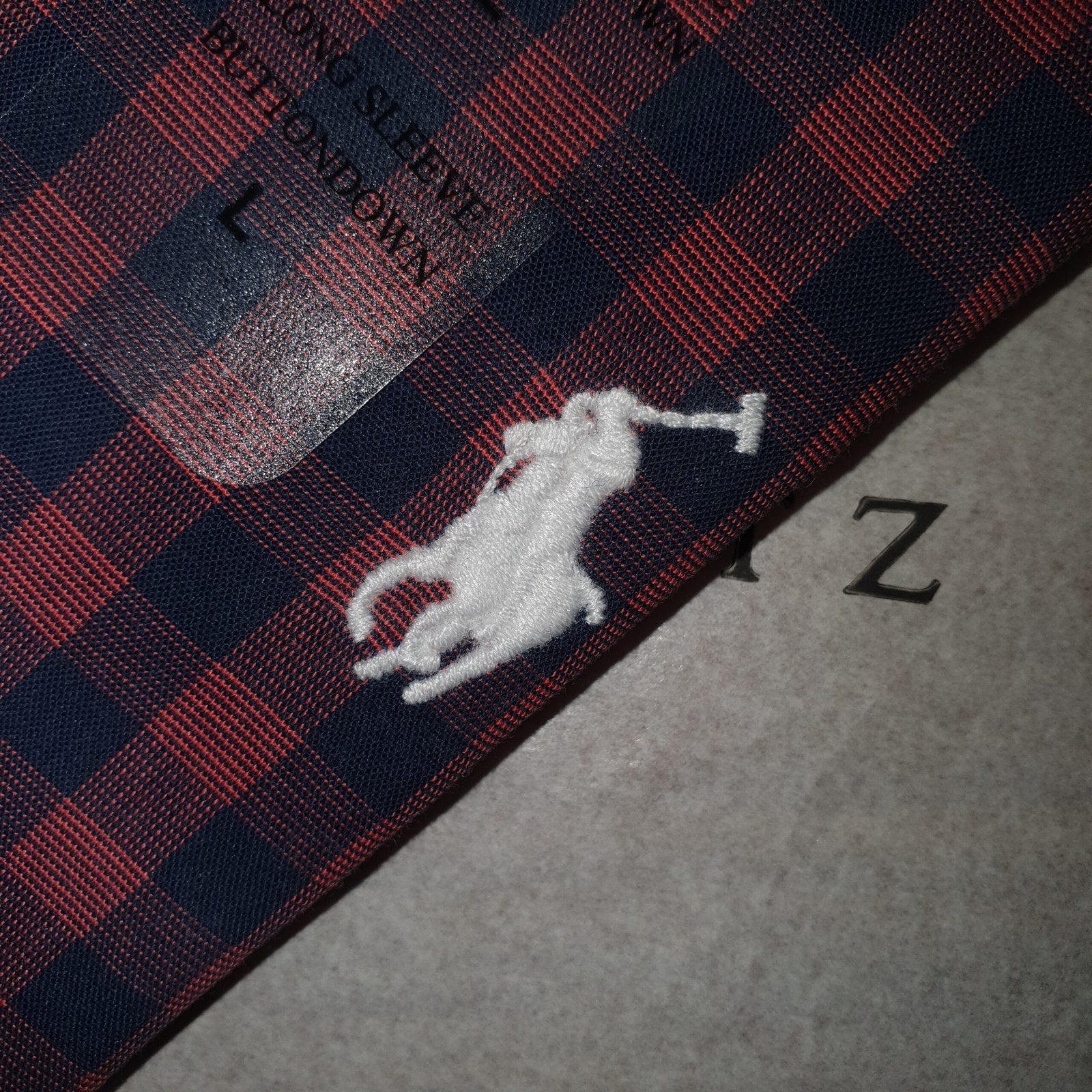 Camisa Ralph Lauren Masculina Xadrez Marrom Pony Branco