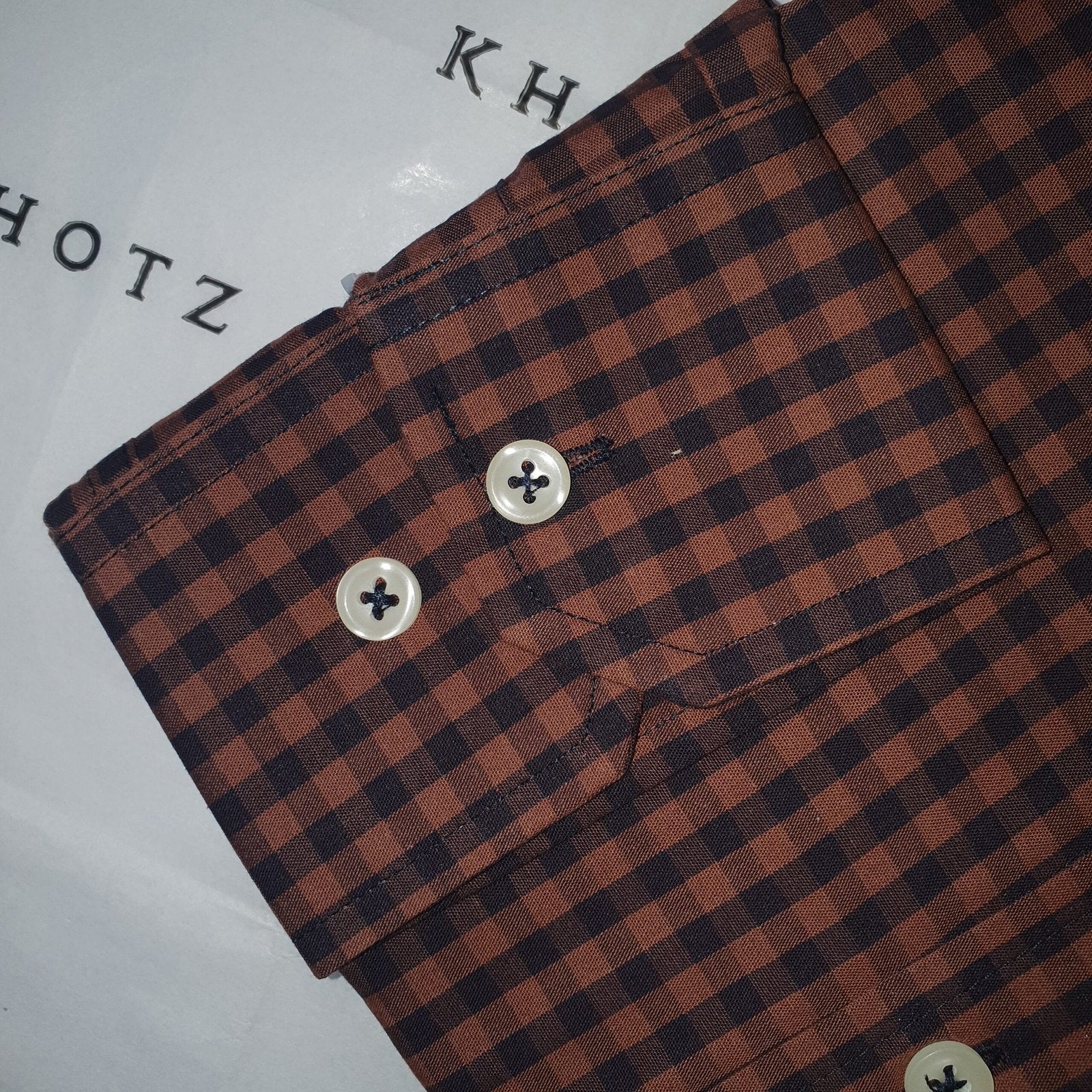 Camisa Ralph Lauren Masculina Xadrez Marrom Pony Dourado