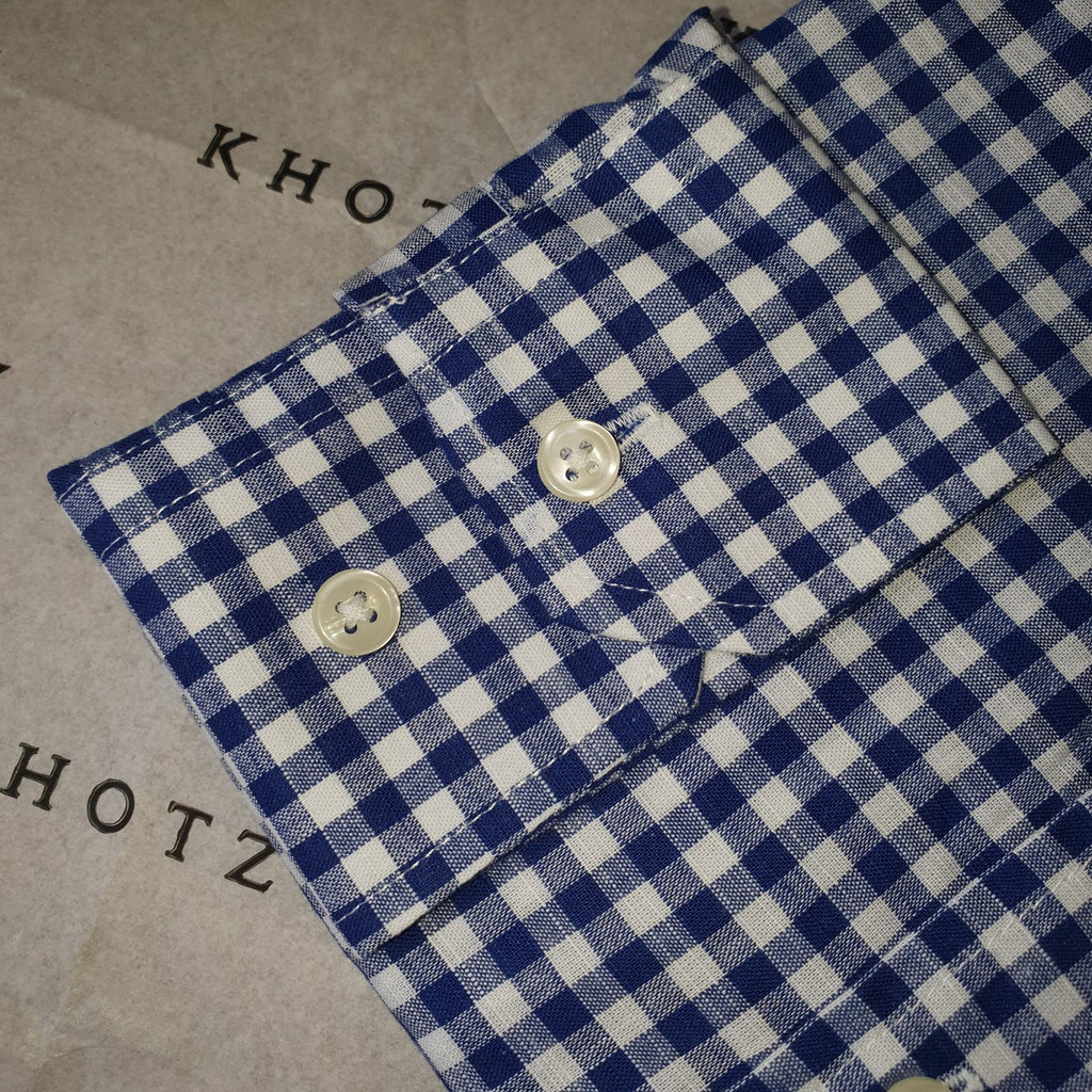 Camisa Ralph Lauren Masculina Xadrez Viscolinho Azul Pony Bordô