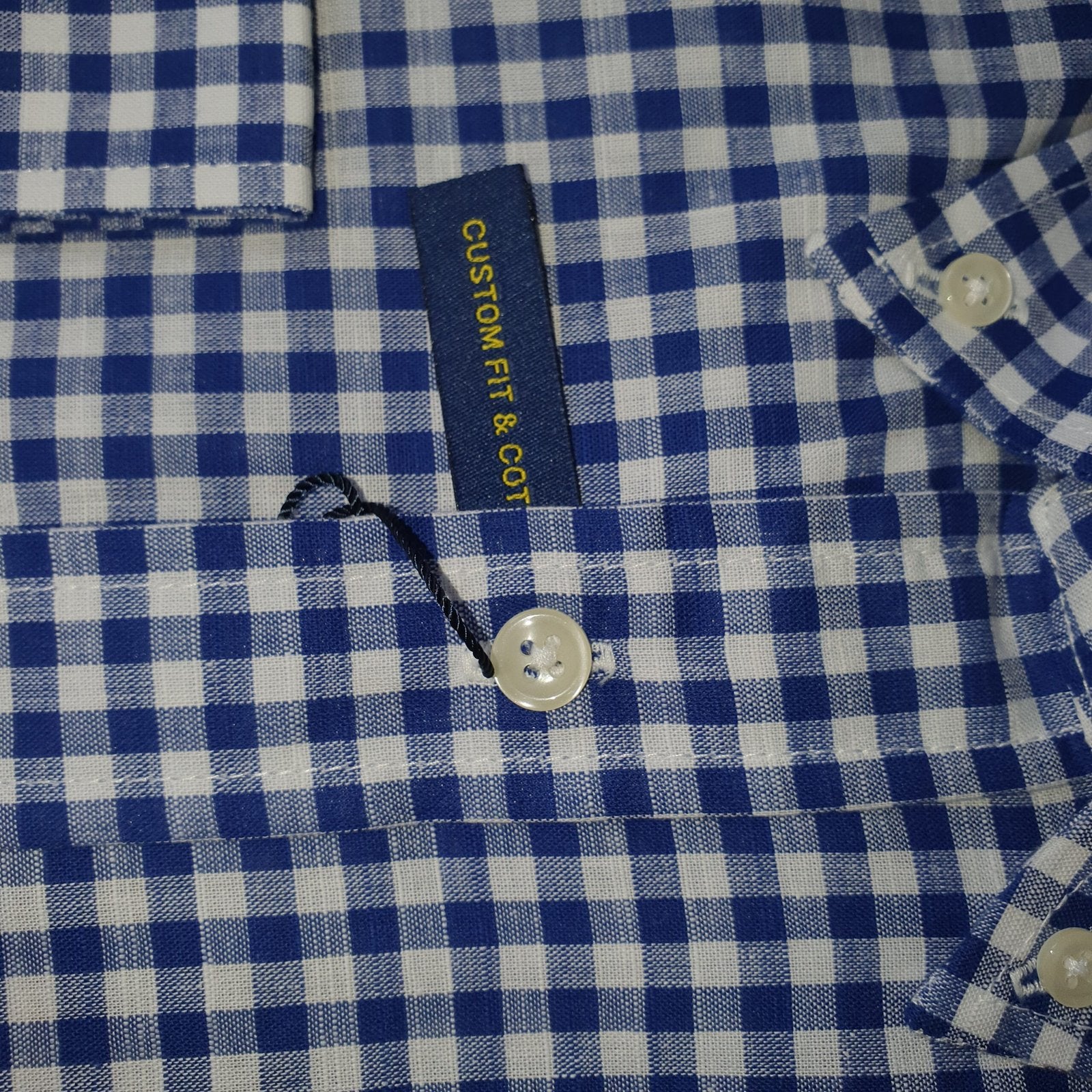 Camisa Ralph Lauren Masculina Xadrez Viscolinho Azul Pony Bordô
