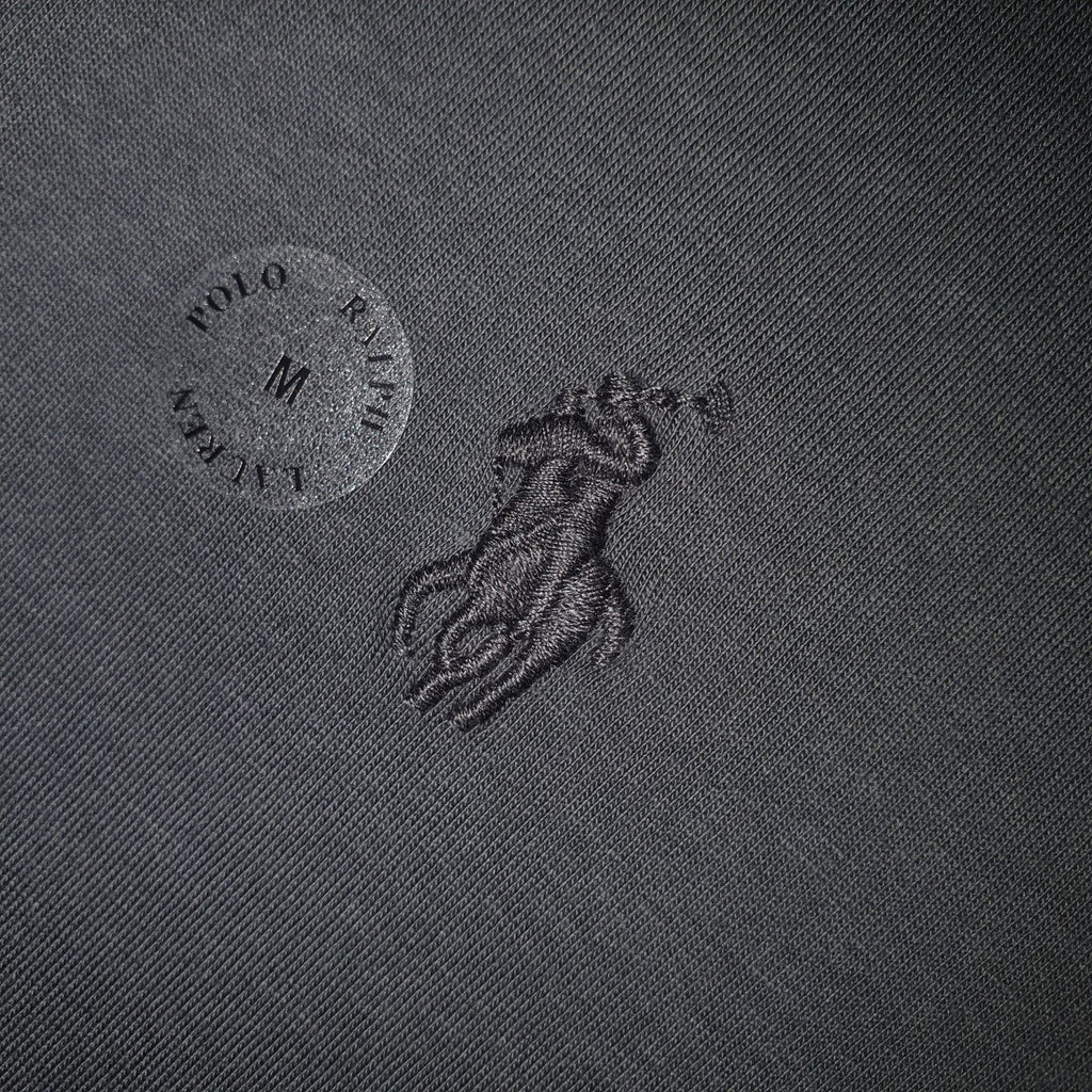 Camiseta Básica Ralph Lauren Masculina Grafite Pony Monocromático