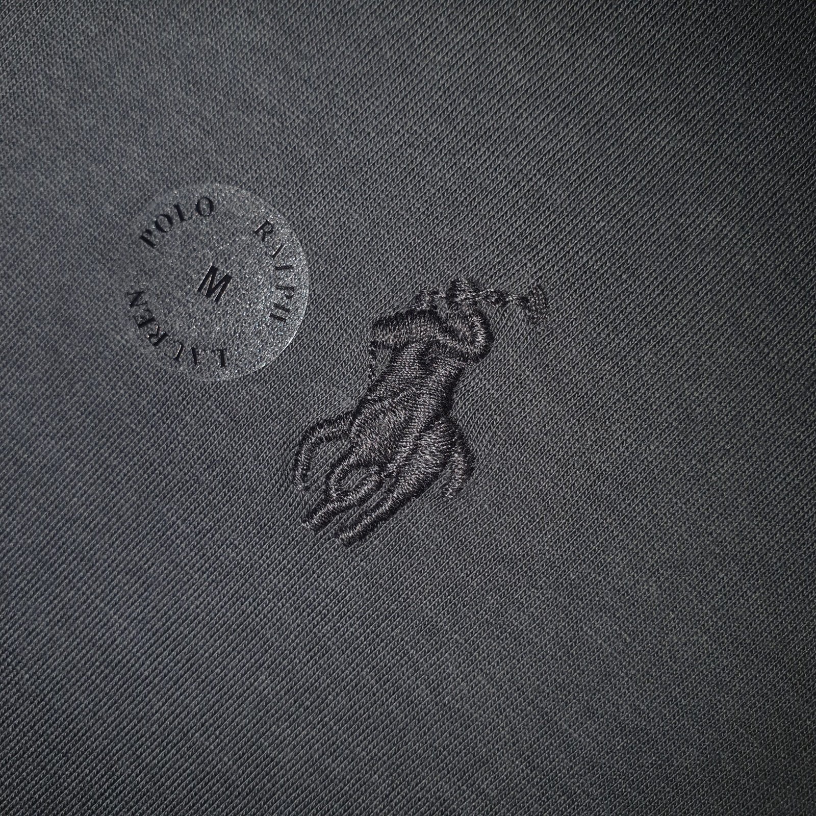 Camiseta Básica Ralph Lauren Masculina Grafite Pony Monocromático