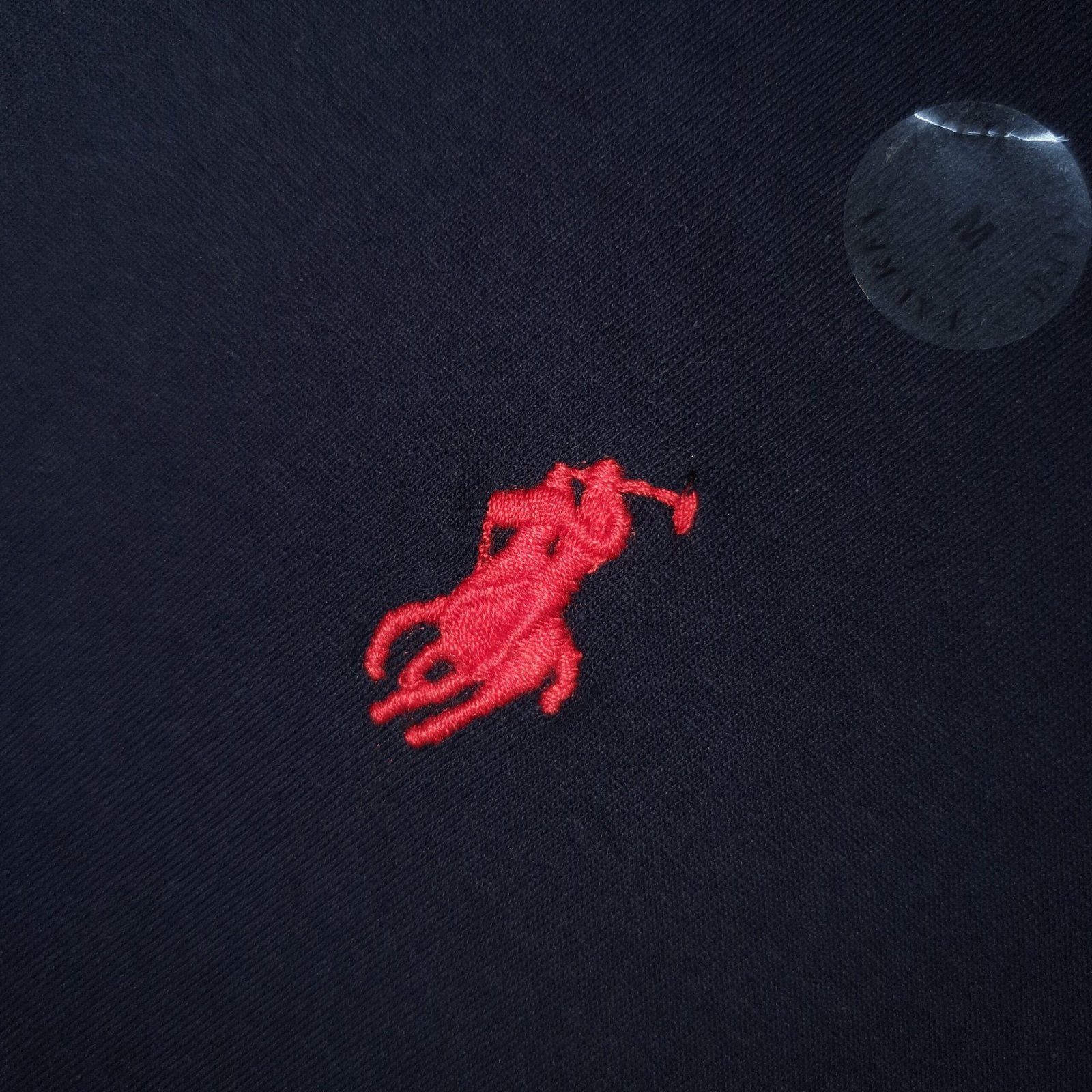 Camiseta Básica Ralph Lauren Masculina Azul Marinho Pony Vermelho