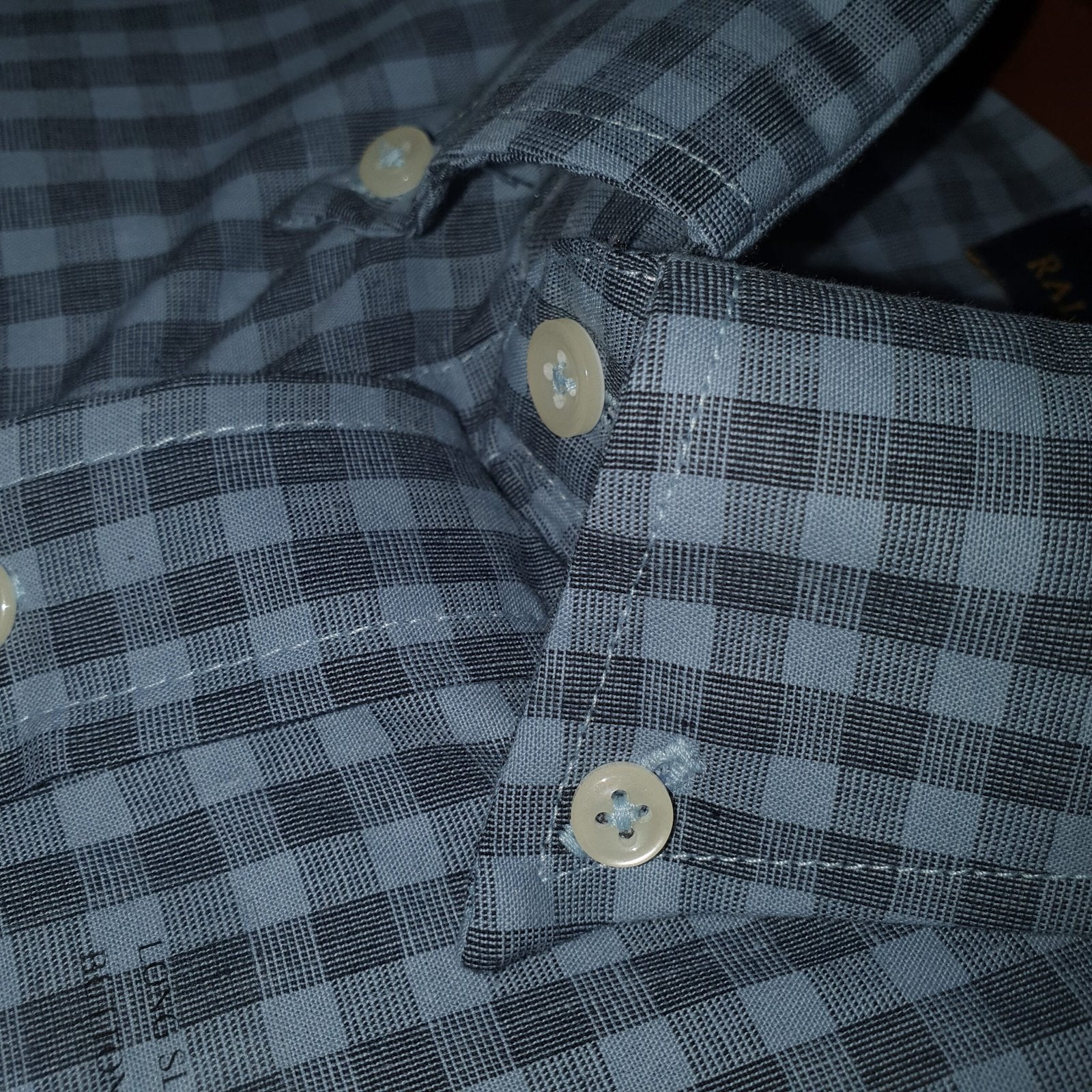 Camisa Ralph Lauren Masculina Xadrez Cinzento Pony Laranja