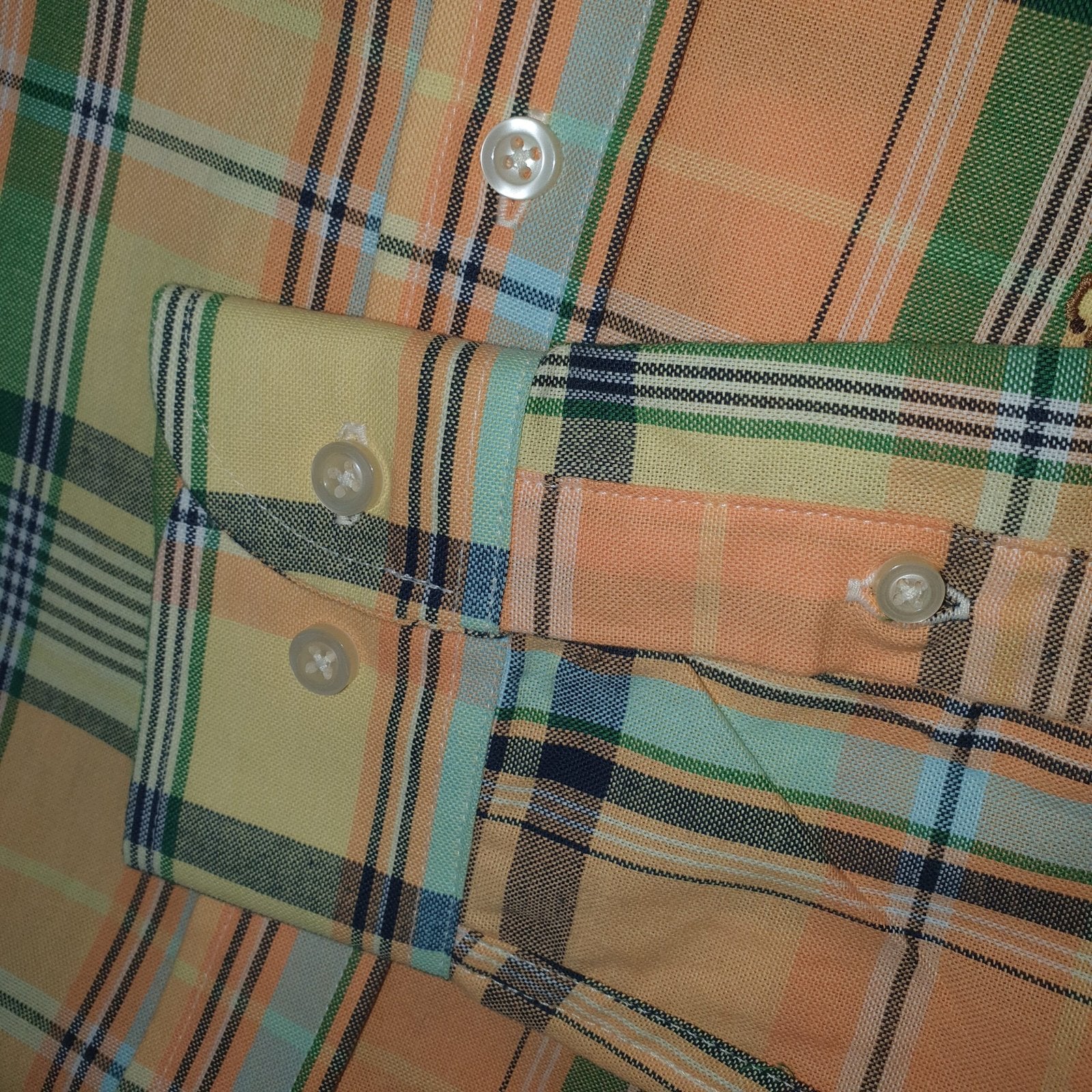 Camisa Ralph Lauren Masculina Oxford Xadrez Americano Lenhador Cor Amarelo