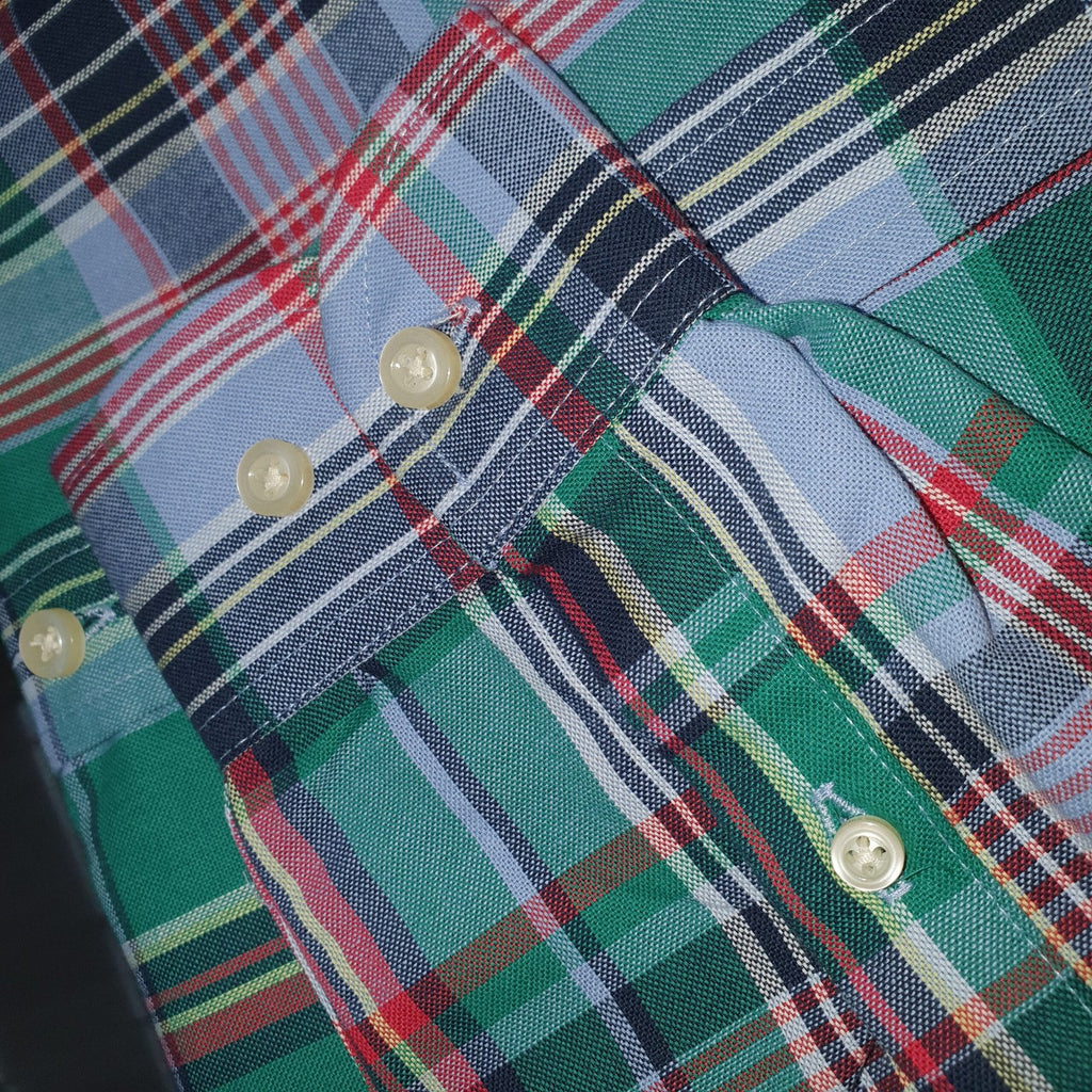 Camisa Ralph Lauren Masculina Oxford Xadrez Americano Lenhador Cor Verde