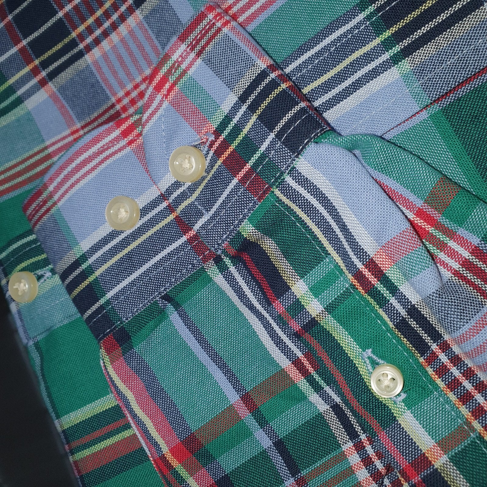 Camisa Ralph Lauren Masculina Oxford Xadrez Americano Lenhador Cor Verde