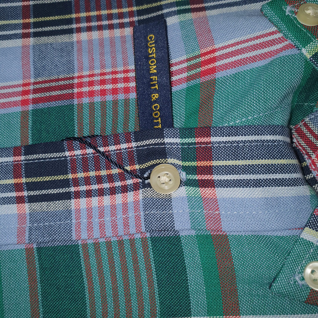 Camisa Ralph Lauren Masculina Oxford Xadrez Americano Lenhador Cor Verde
