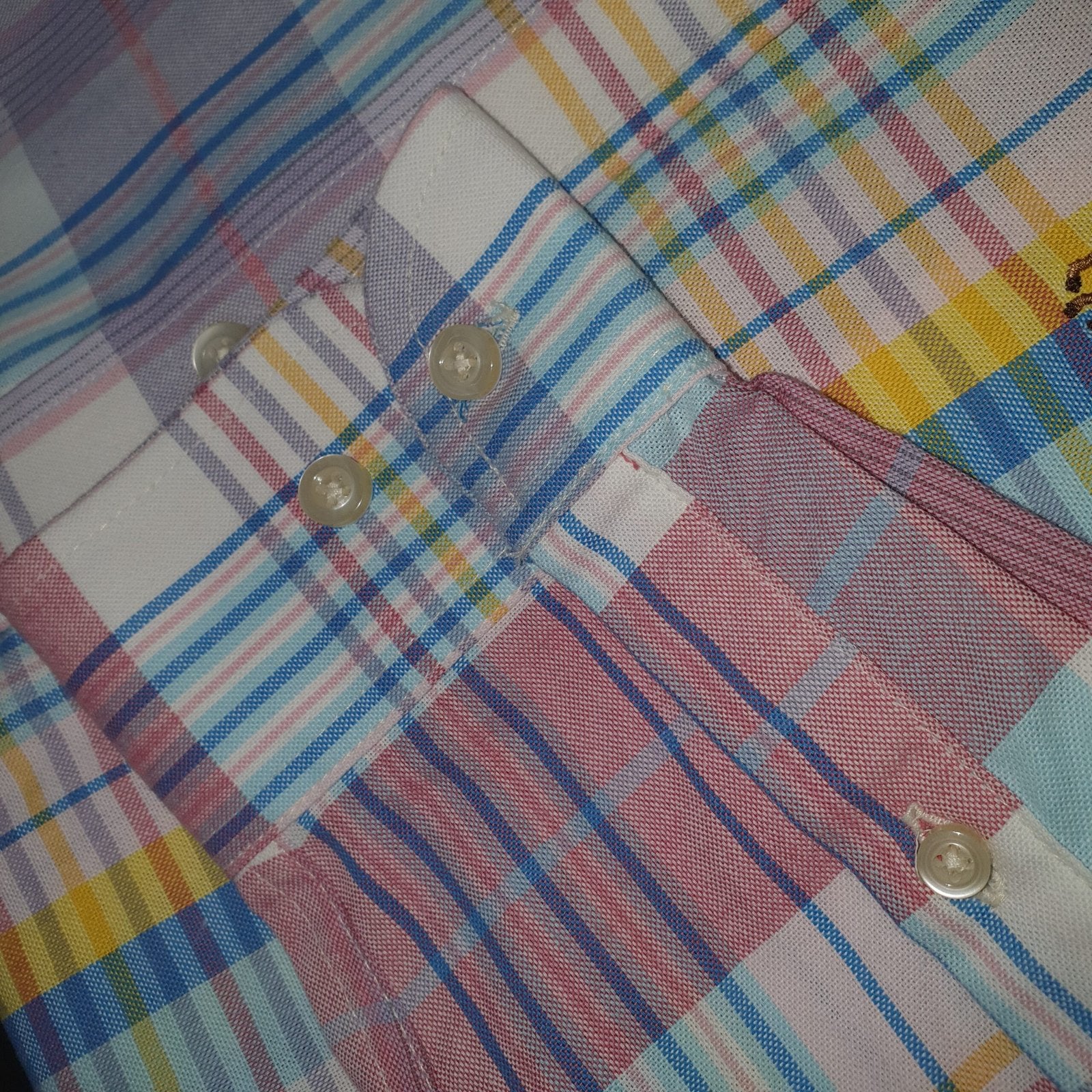 Camisa Ralph Lauren Masculina Oxford Xadrez Americano Lenhador Cor Rosa