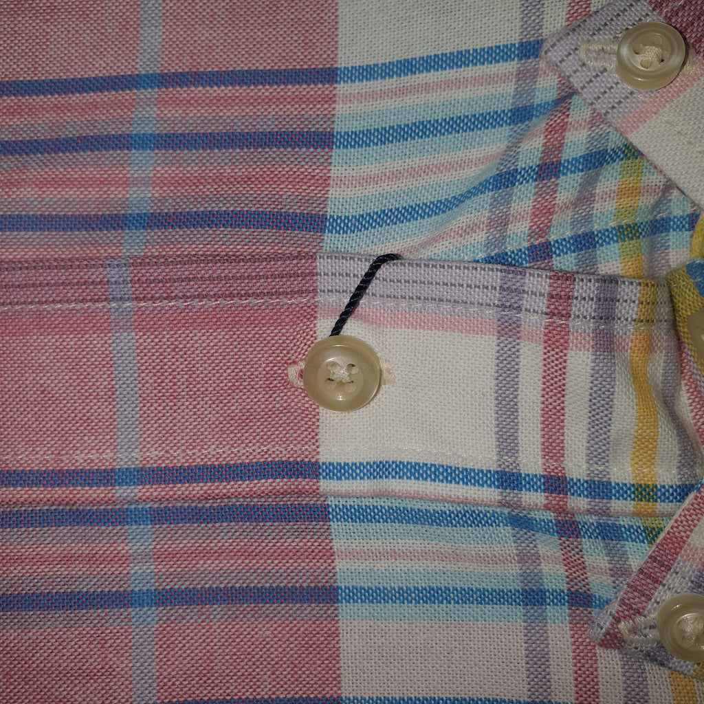 Camisa Ralph Lauren Masculina Oxford Xadrez Americano Lenhador Cor Rosa