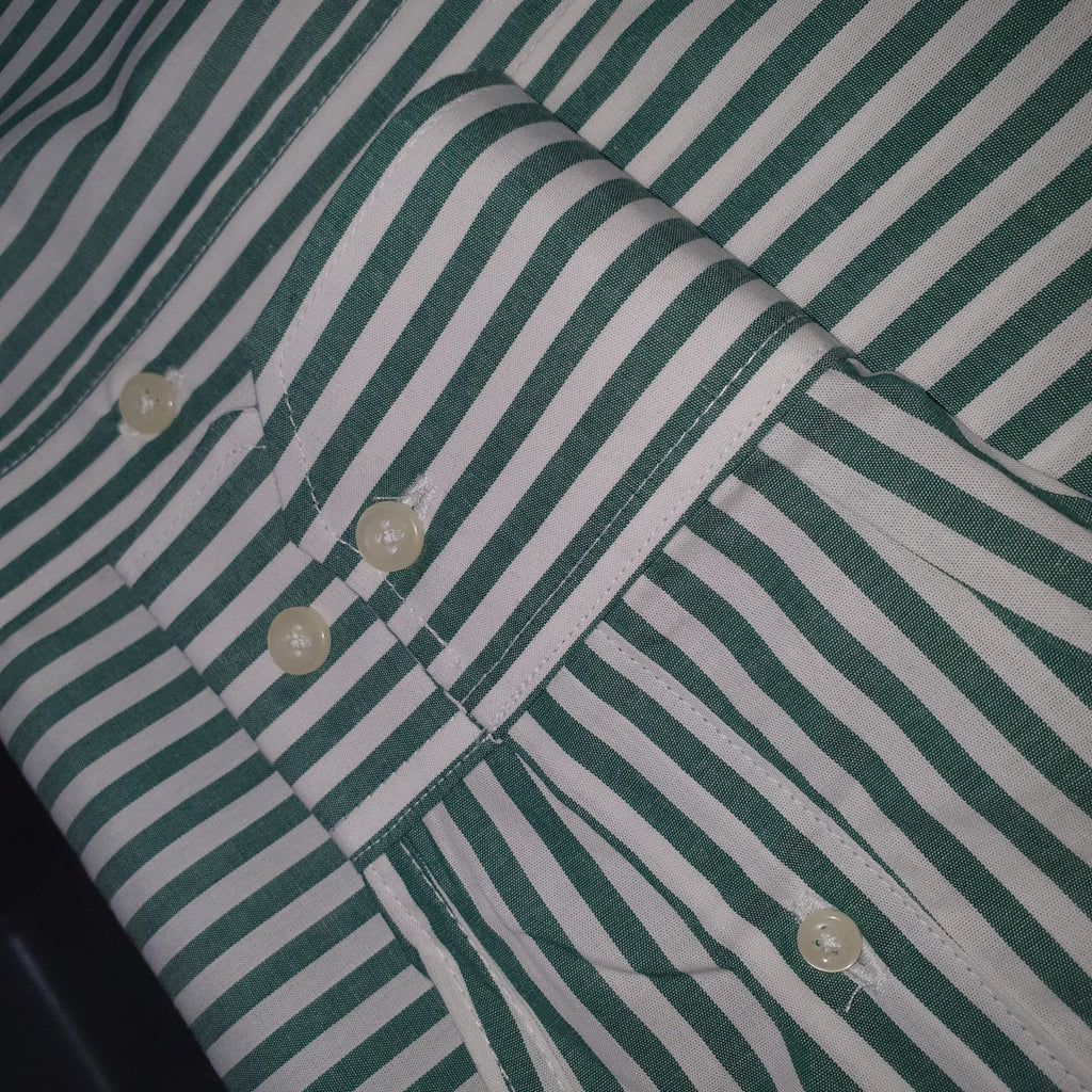Camisa Ralph Lauren Masculina Verde Listras Maxi Pony Roxo