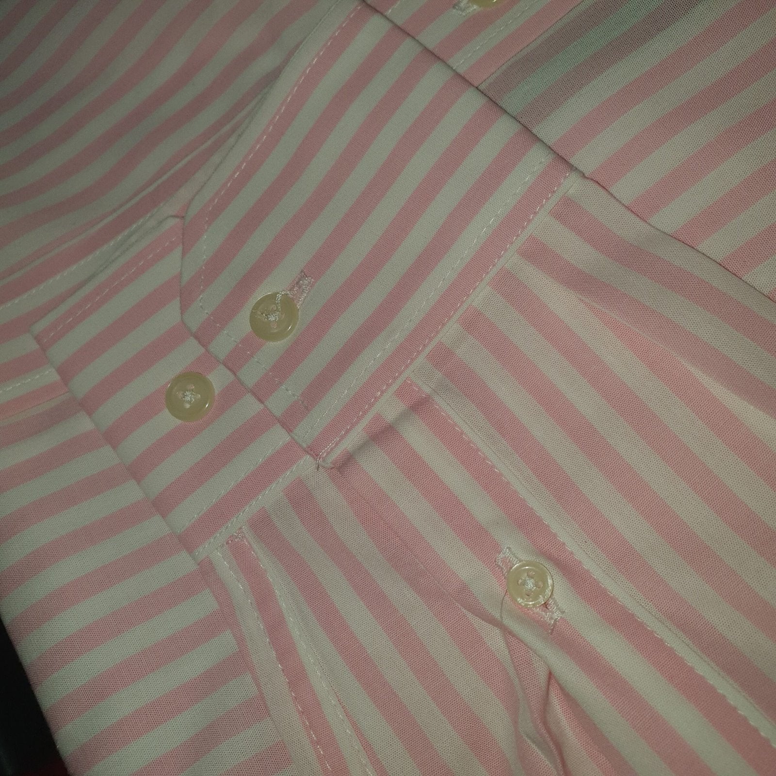 Camisa Ralph Lauren Masculina Rosa Listras Maxi Pony Bordô