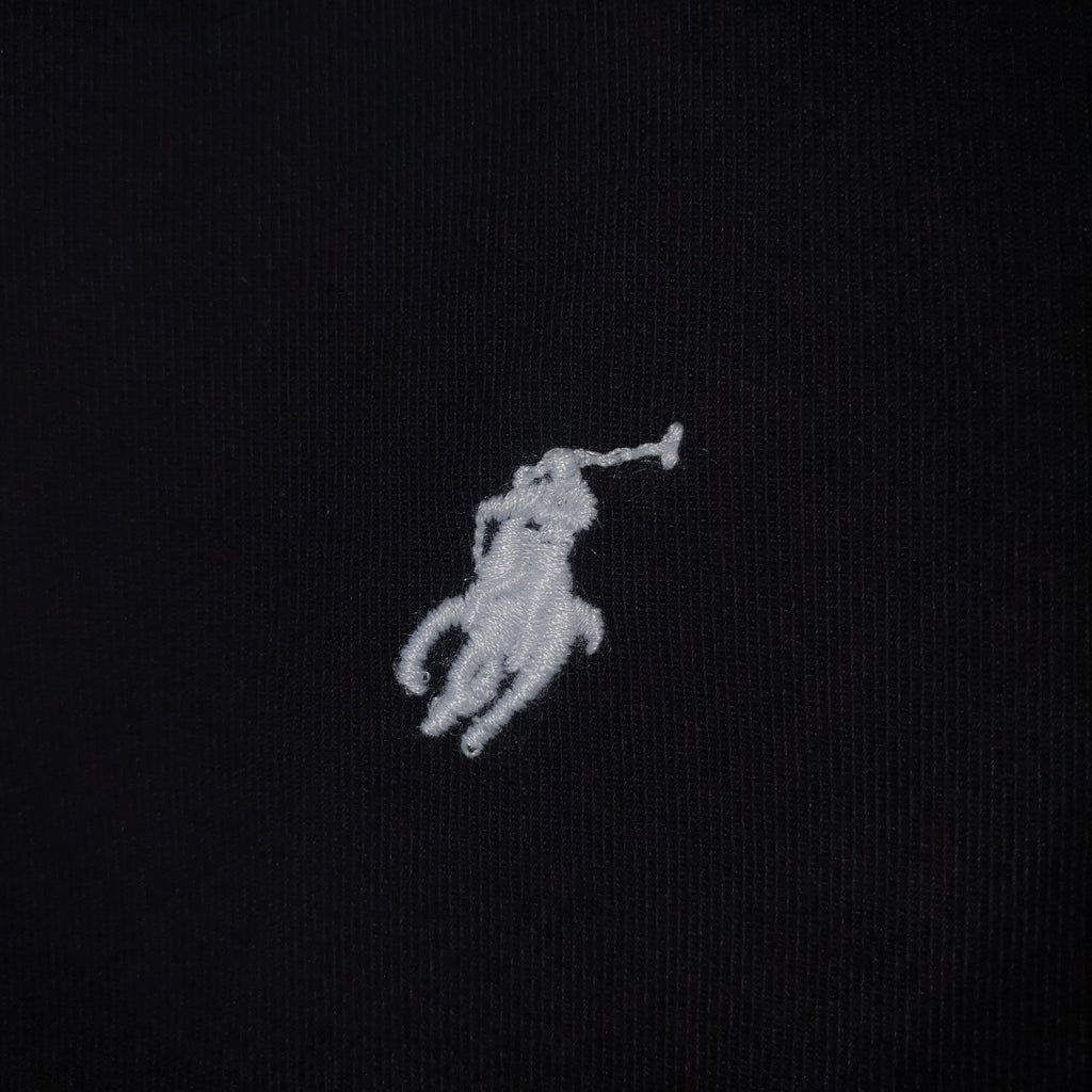 Camisa Ralph Lauren Masculina Oxford Sarjeada Preta Pony Branco