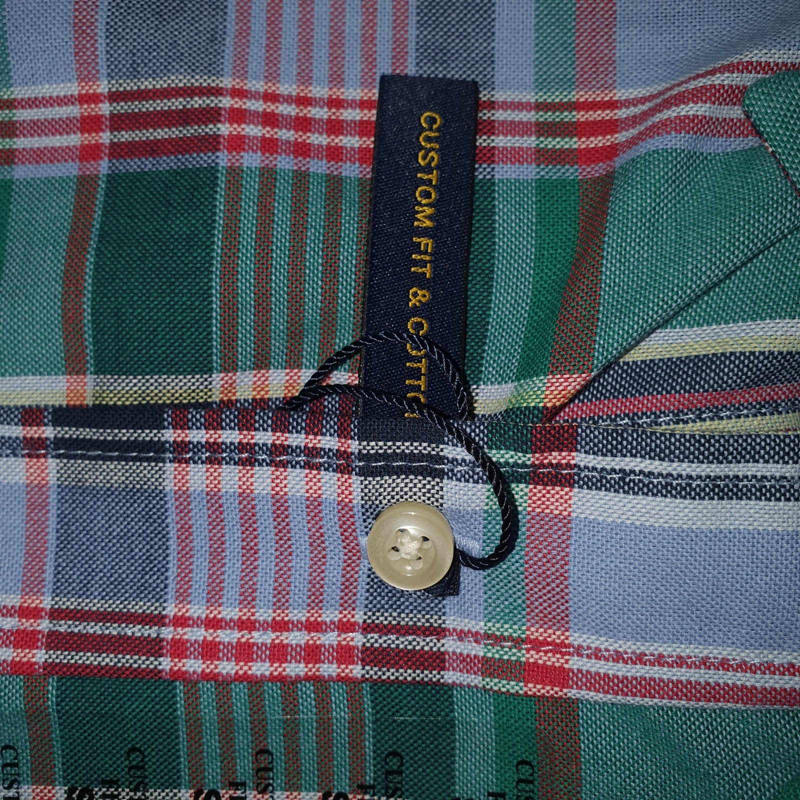 Camisa Ralph Lauren Masculina Manga Curta Xadrez Verde Americano Pony Marinho