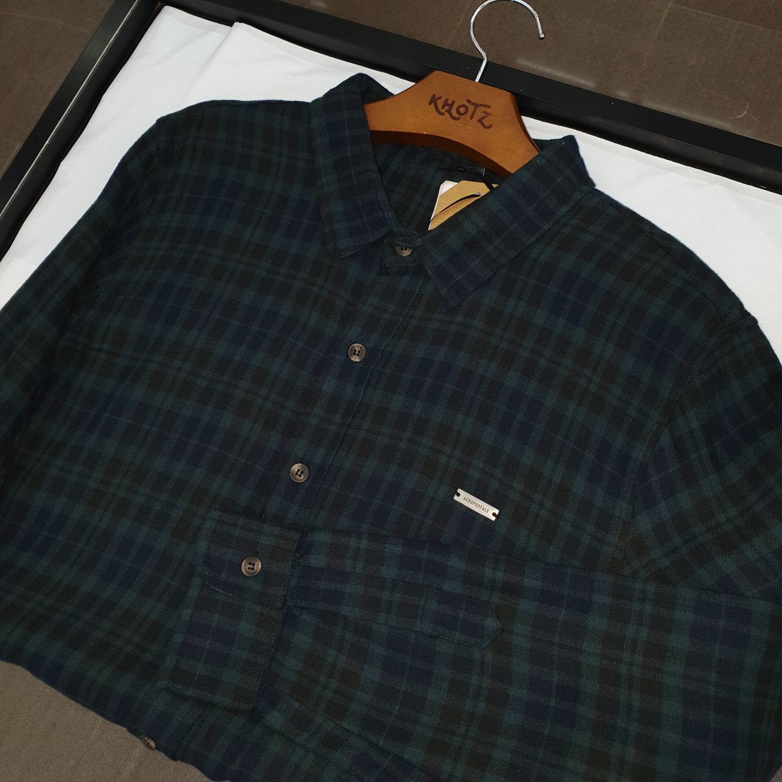Camisa Ralph Lauren Masculina Xadrez Flanelada Aeropostale