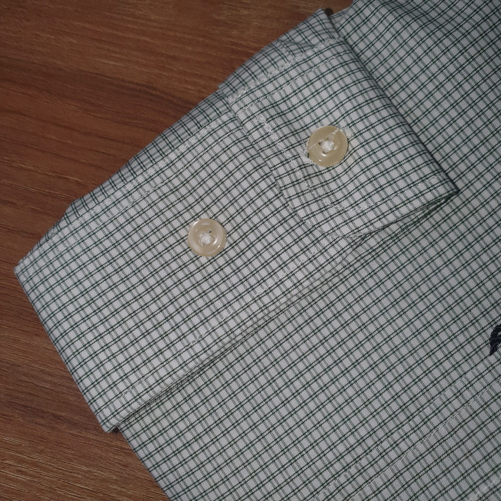 Camisa Ralph Lauren Masculina Micro Xadrez Listras Verde Pony Marinho