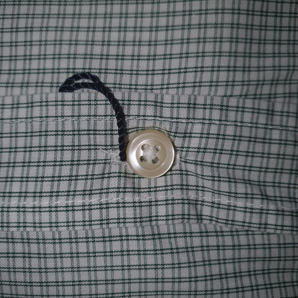 Camisa Ralph Lauren Masculina Micro Xadrez Listras Verde Pony Marinho