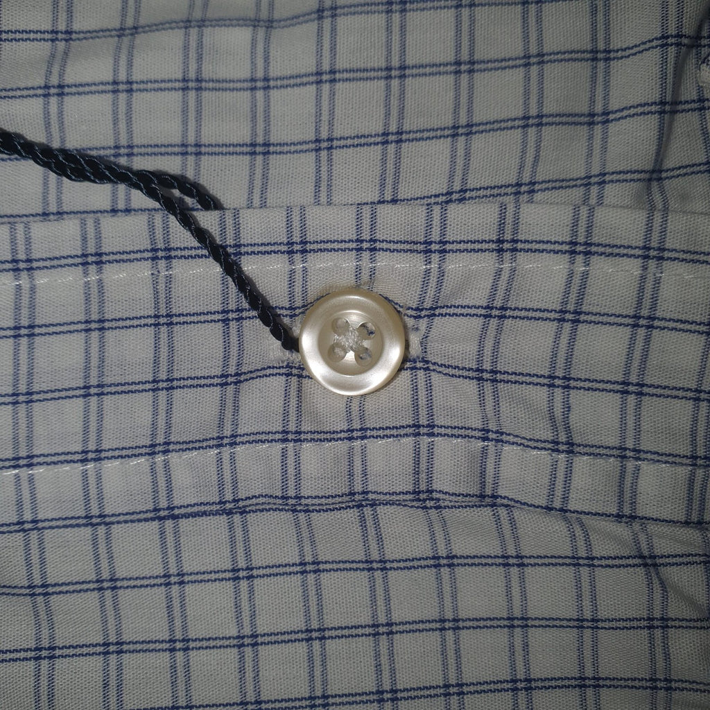 Camisa Ralph Lauren Masculina Xadrez Listras Azuis Pony Lilás