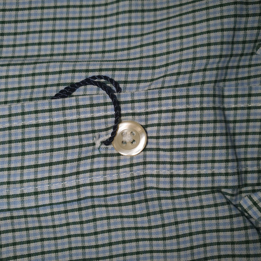 Camisa Ralph Lauren Masculina Micro Xadrez Listras Verde Pony Vermelho