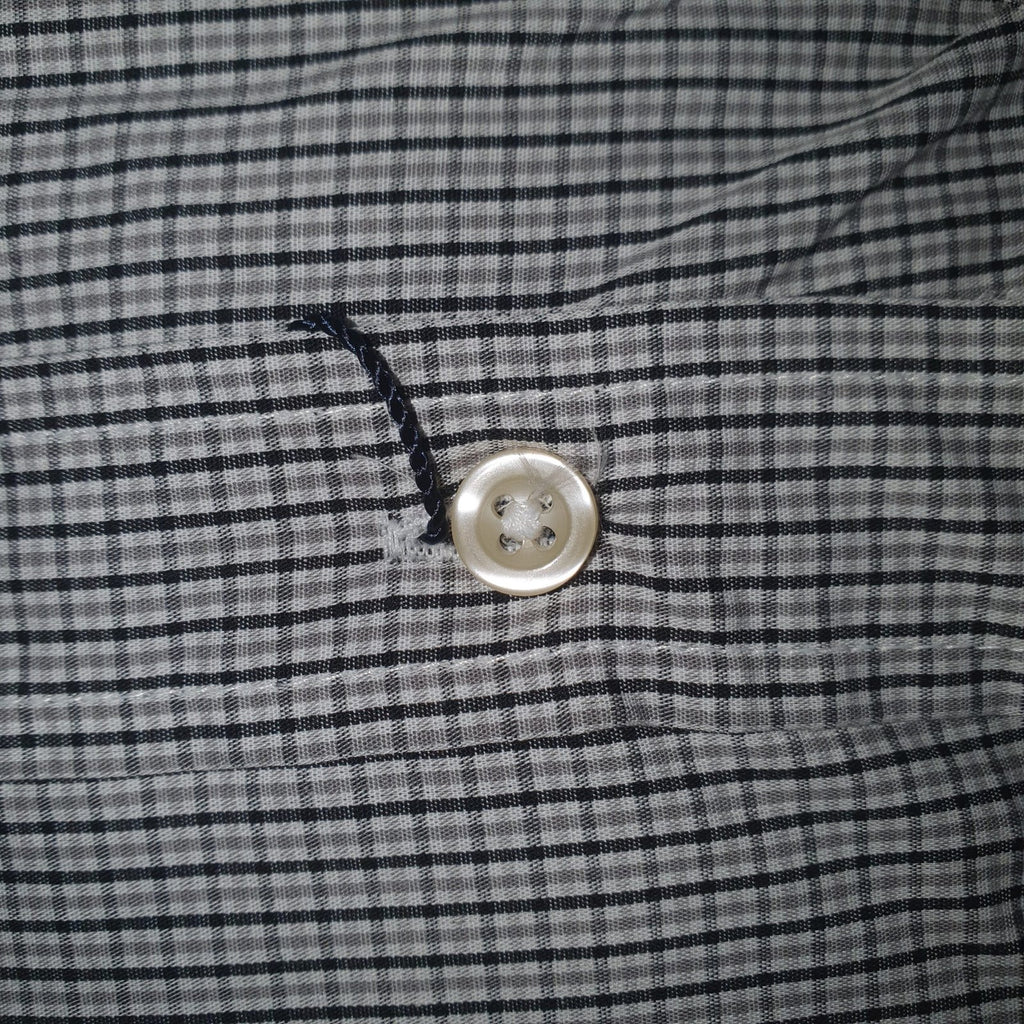 Camisa Ralph Lauren Masculina Micro Xadrez Listras Preta Pony Roxo
