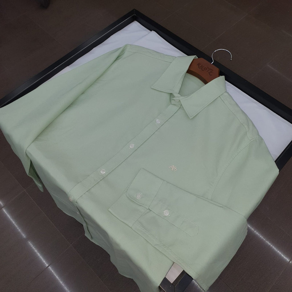 Camisa Ralph Lauren Masculina Oxford Fino Aeropostale Verde Água