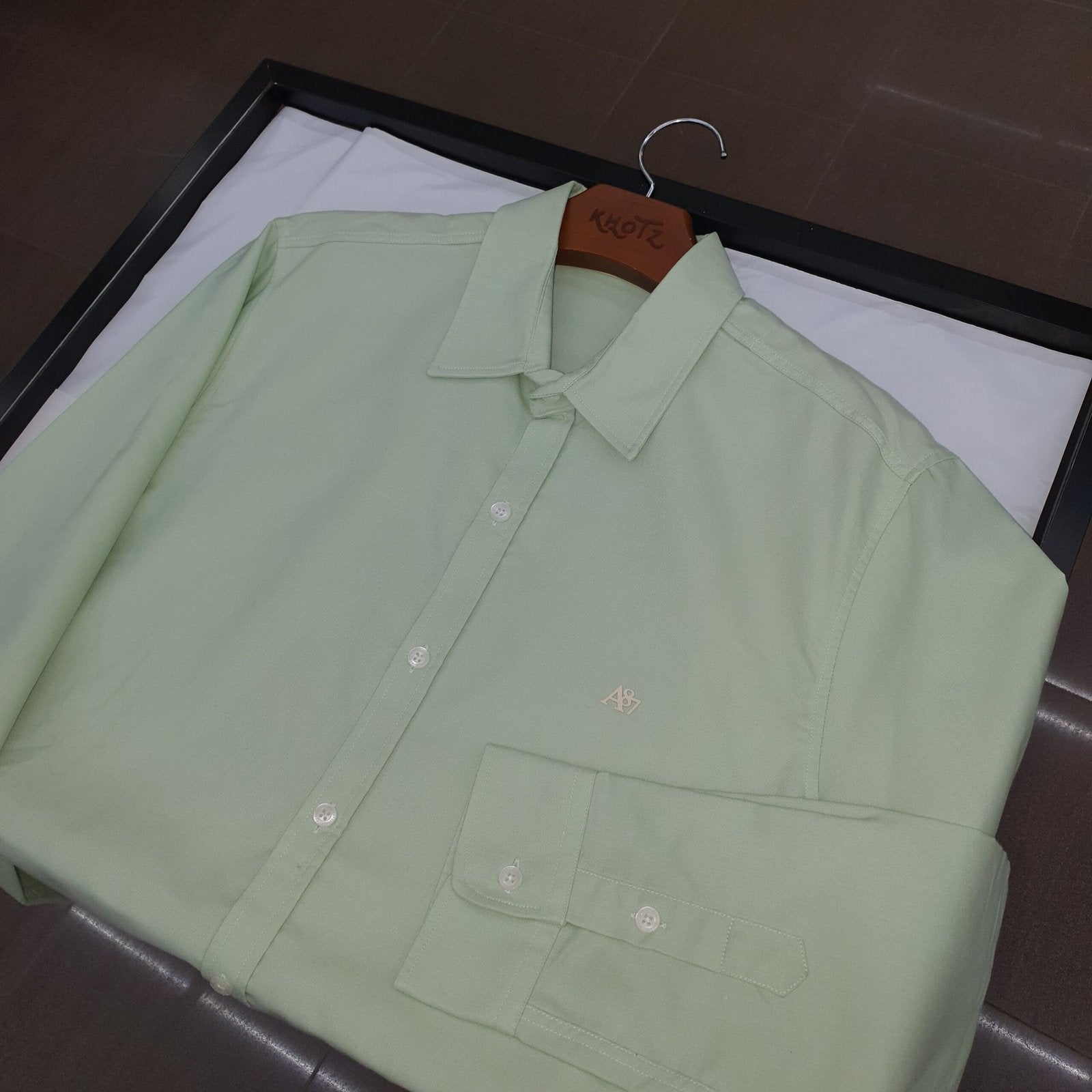 Camisa Ralph Lauren Masculina Oxford Fino Aeropostale Verde Água