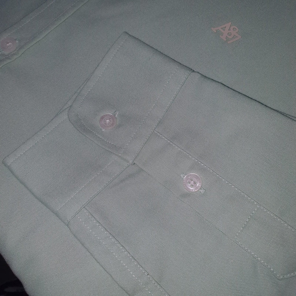 Camisa Ralph Lauren Masculina Oxford Fino Aeropostale Verde Água
