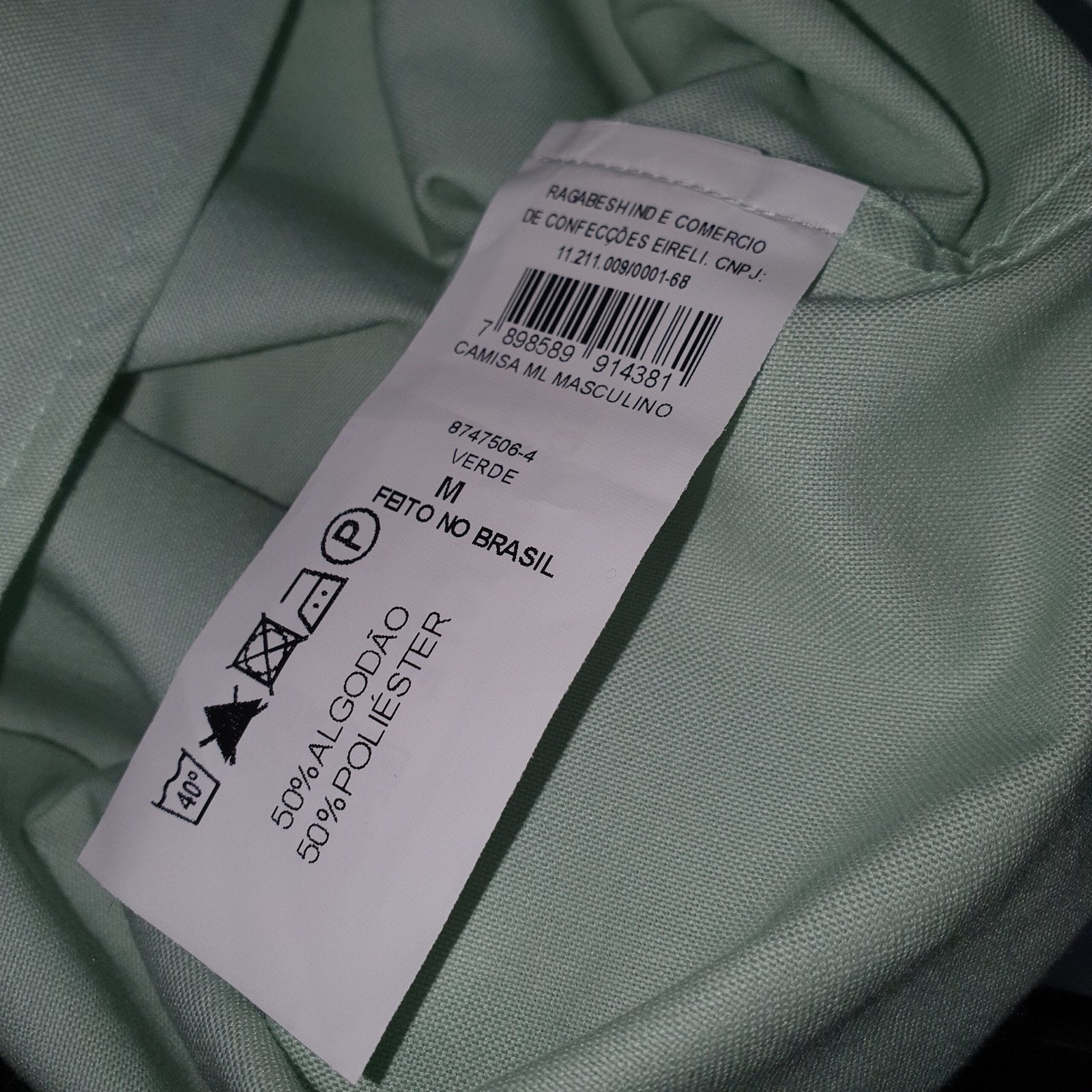 Camisa Ralph Lauren Masculina Oxford Fino Aeropostale Verde Água